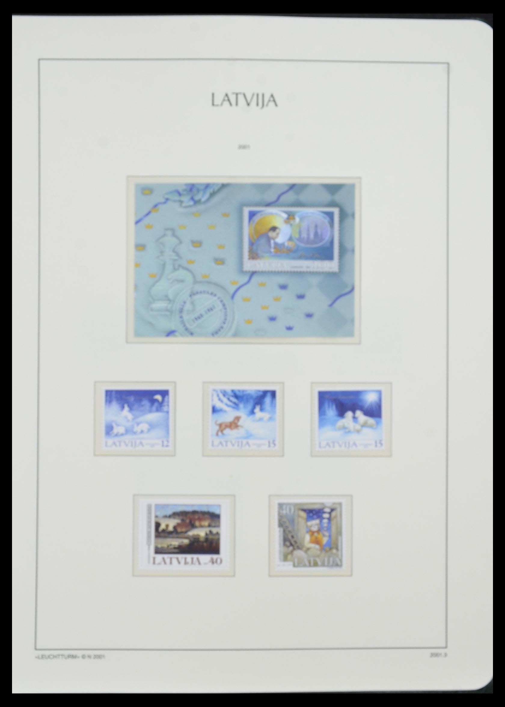 33983 090 - Postzegelverzameling 33983 Baltische Staten 1990-2012.