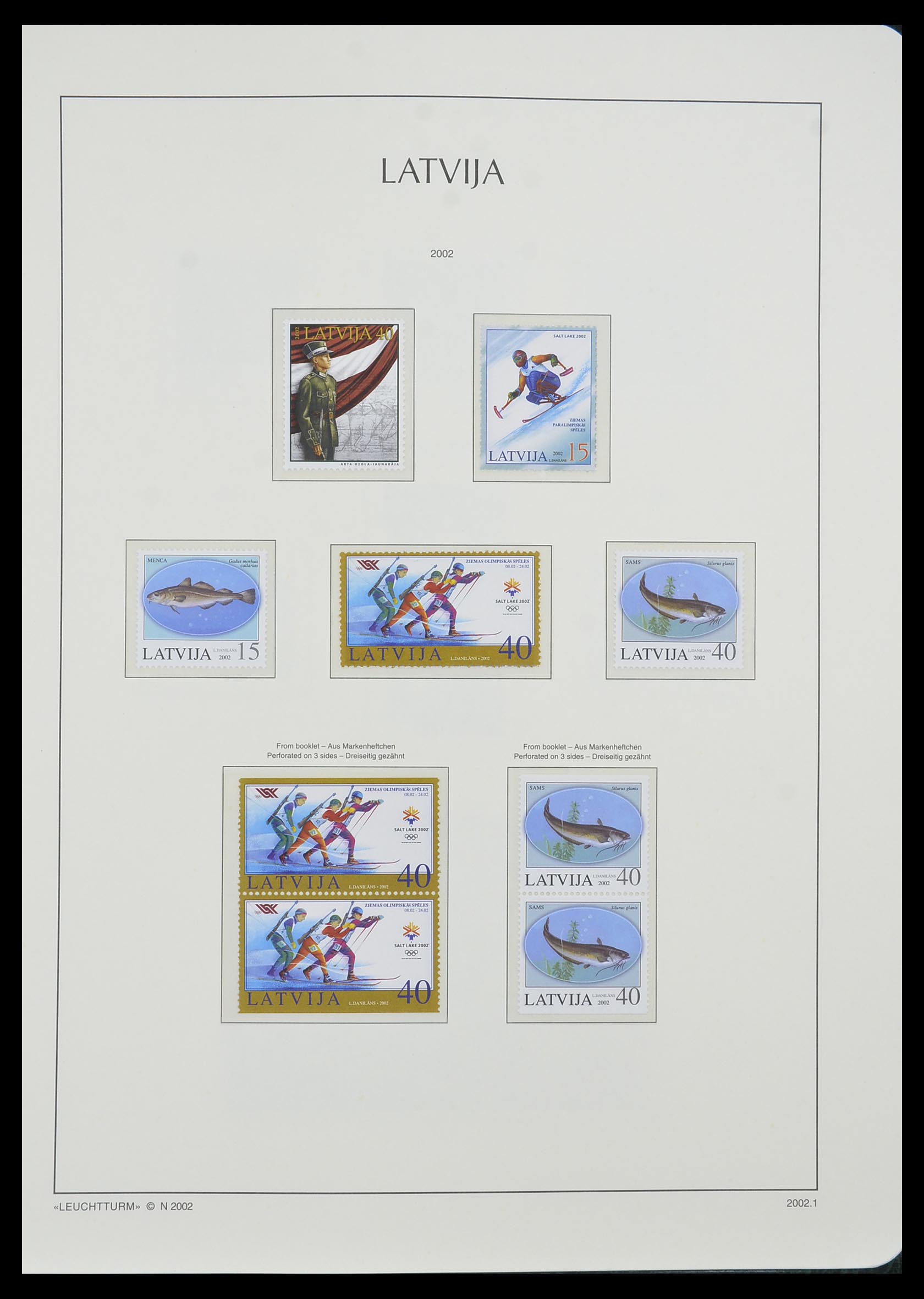 33983 091 - Postzegelverzameling 33983 Baltische Staten 1990-2012.