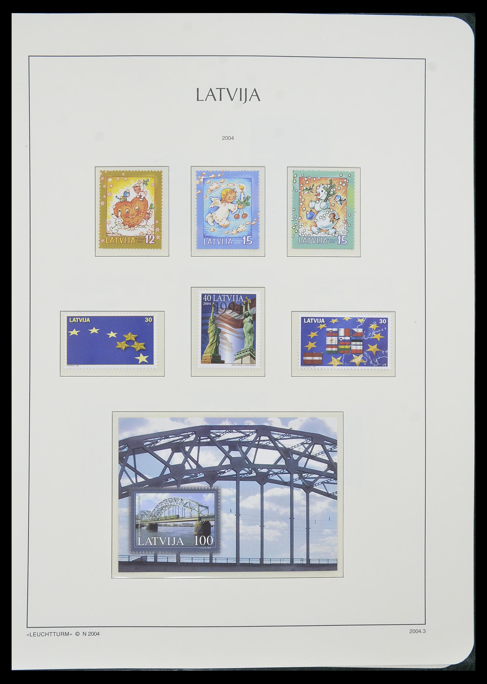 33983 100 - Stamp collection 33983 Baltic States 1990-2012.