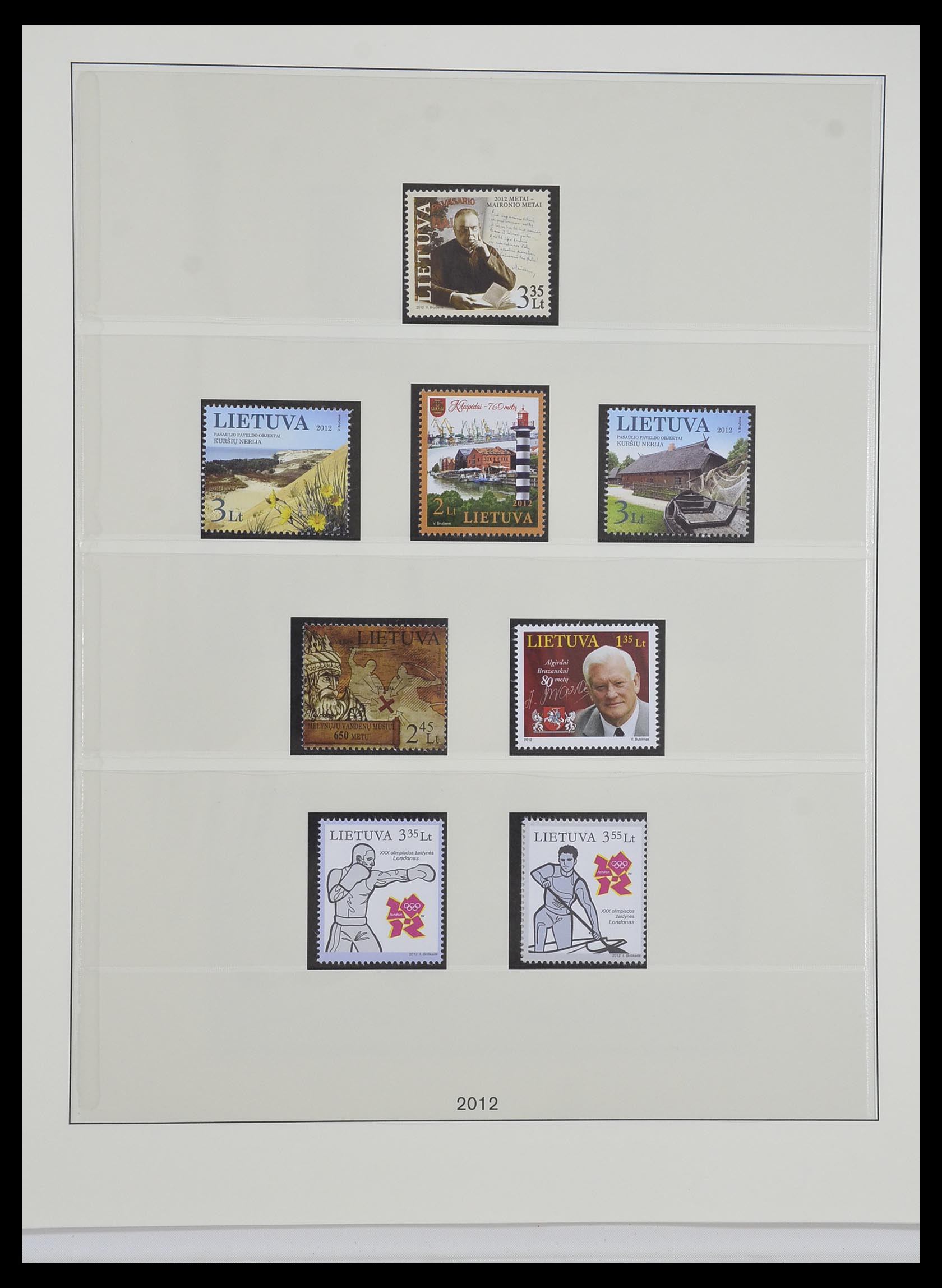 33983 206 - Postzegelverzameling 33983 Baltische Staten 1990-2012.