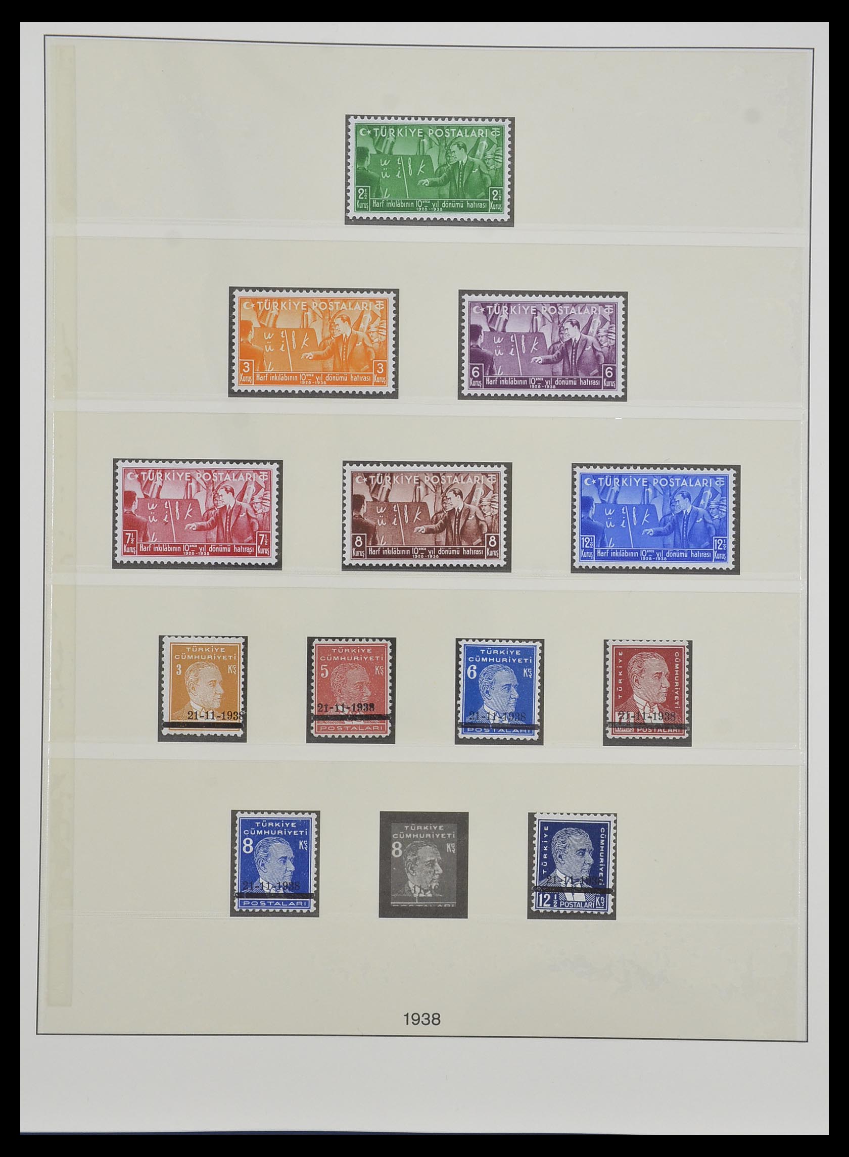 33984 002 - Postzegelverzameling 33984 Turkije 1938-1990.