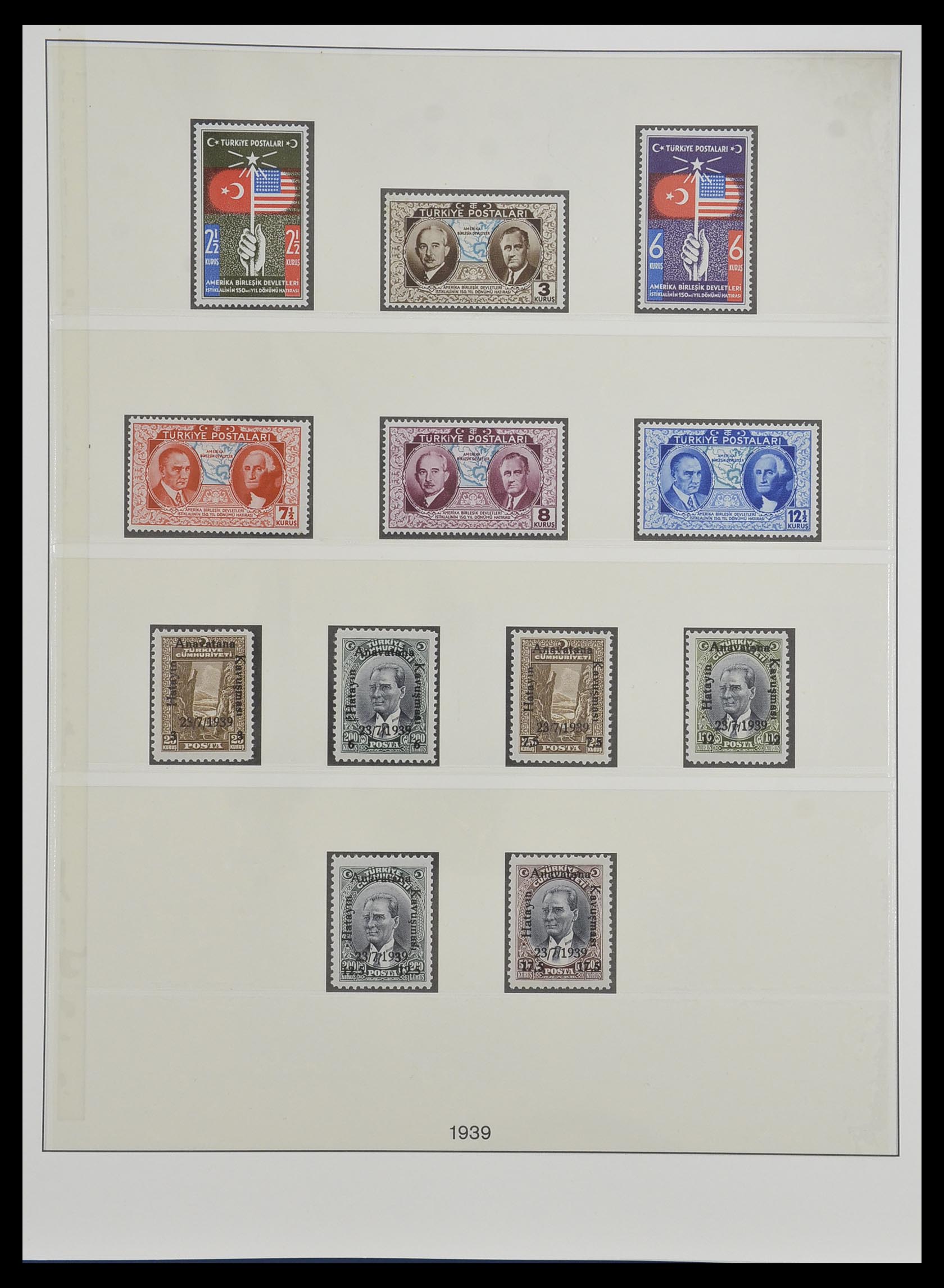 33984 003 - Postzegelverzameling 33984 Turkije 1938-1990.