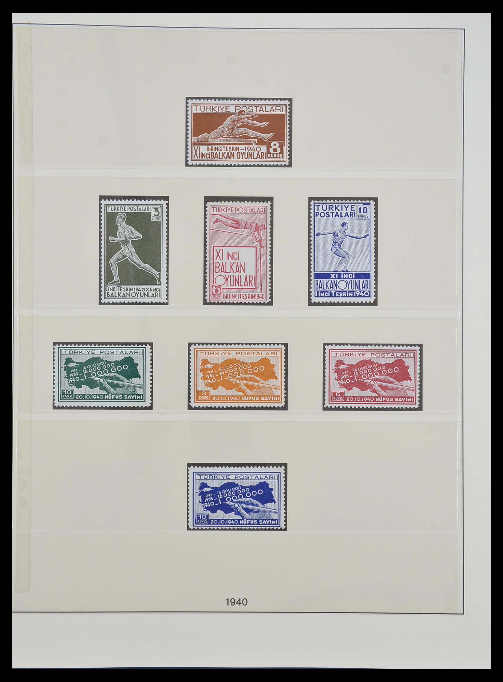 33984 007 - Postzegelverzameling 33984 Turkije 1938-1990.