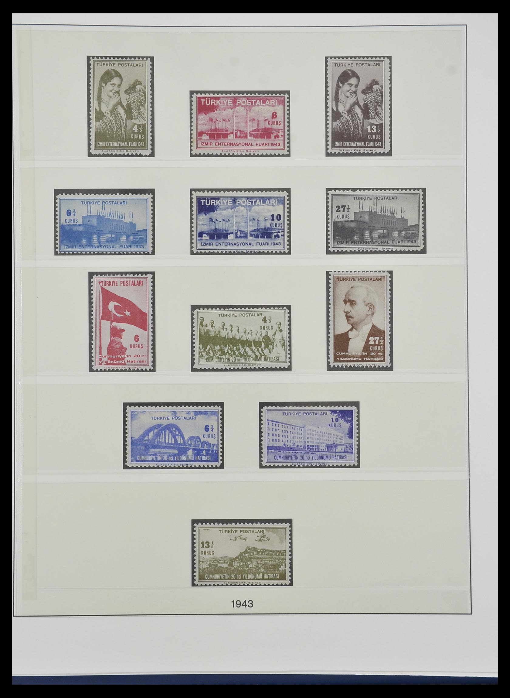 33984 013 - Postzegelverzameling 33984 Turkije 1938-1990.