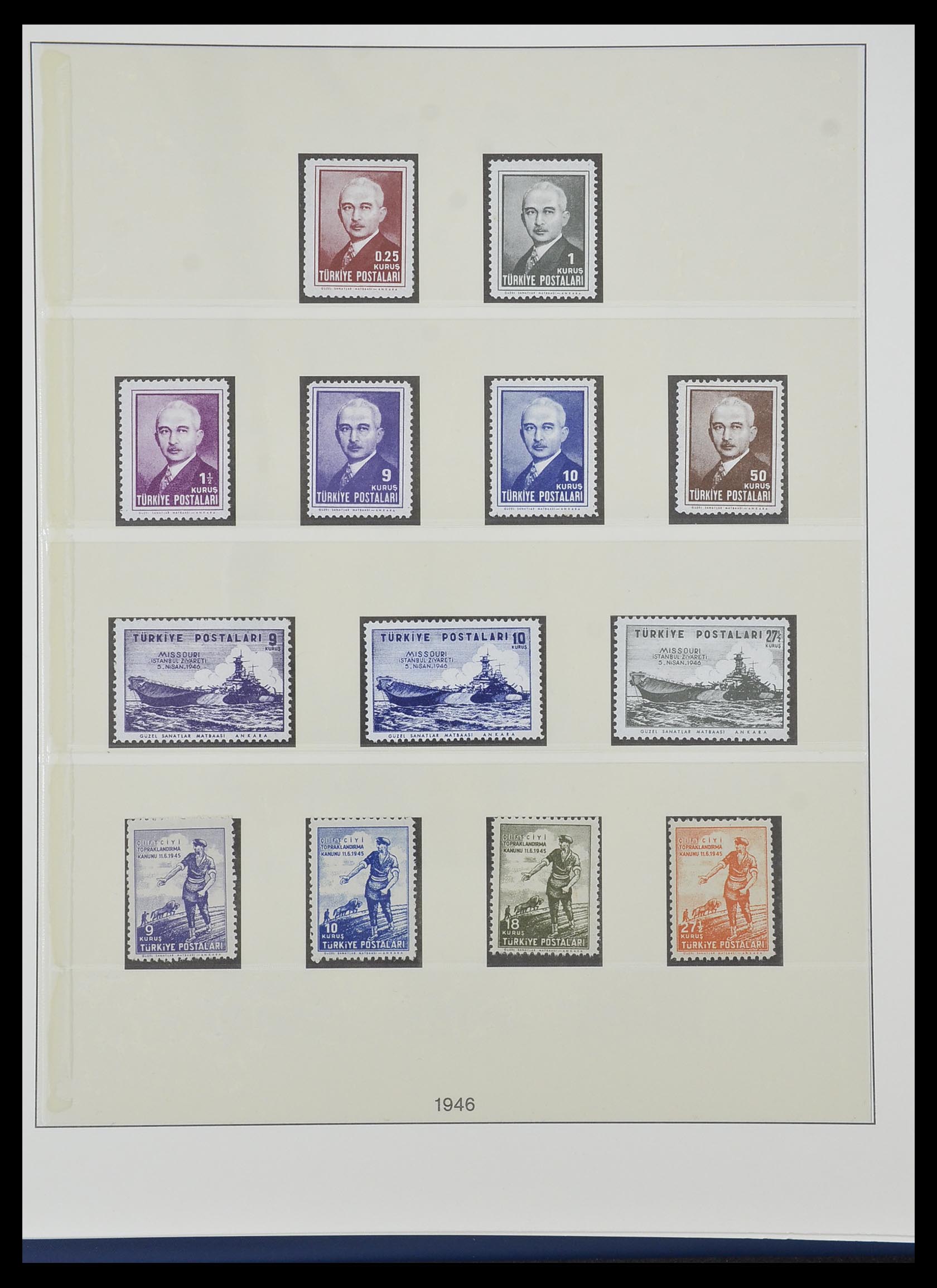 33984 015 - Postzegelverzameling 33984 Turkije 1938-1990.