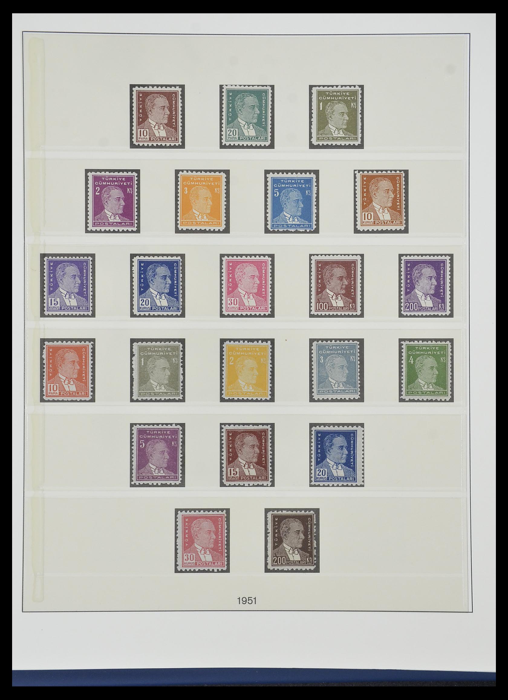 33984 025 - Postzegelverzameling 33984 Turkije 1938-1990.