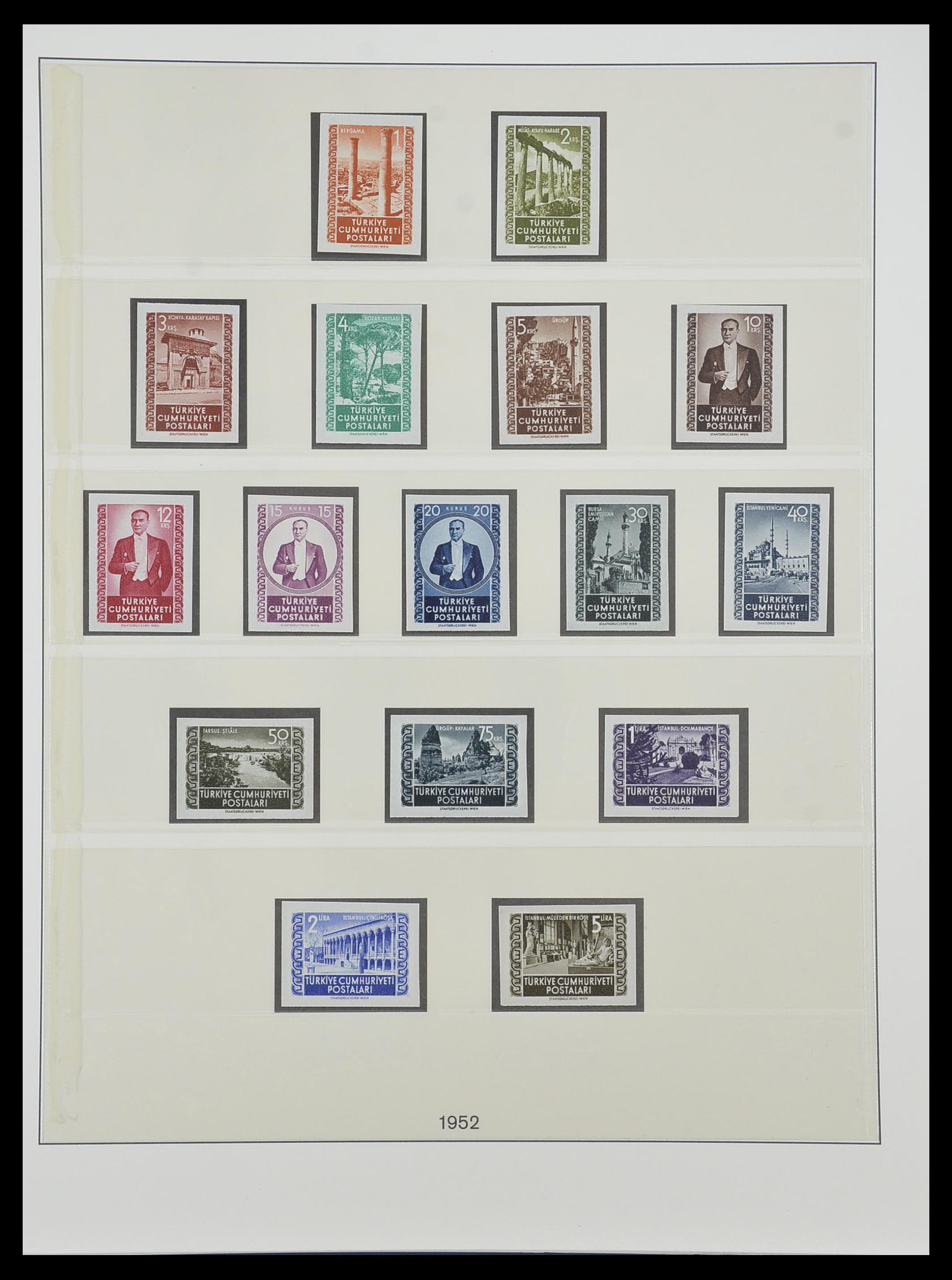 33984 028 - Postzegelverzameling 33984 Turkije 1938-1990.