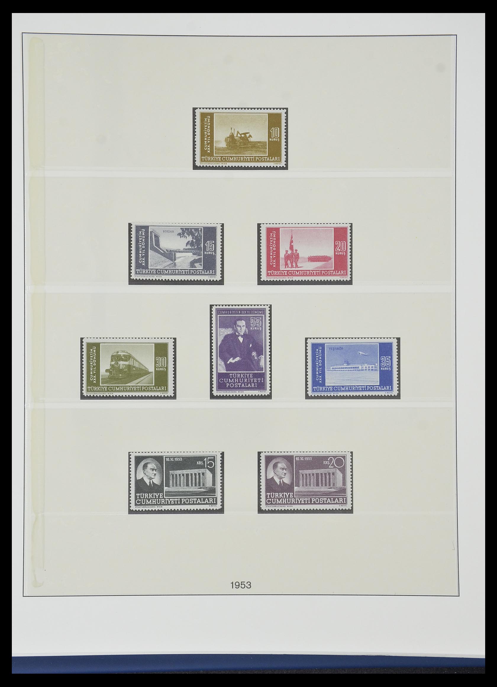 33984 034 - Postzegelverzameling 33984 Turkije 1938-1990.