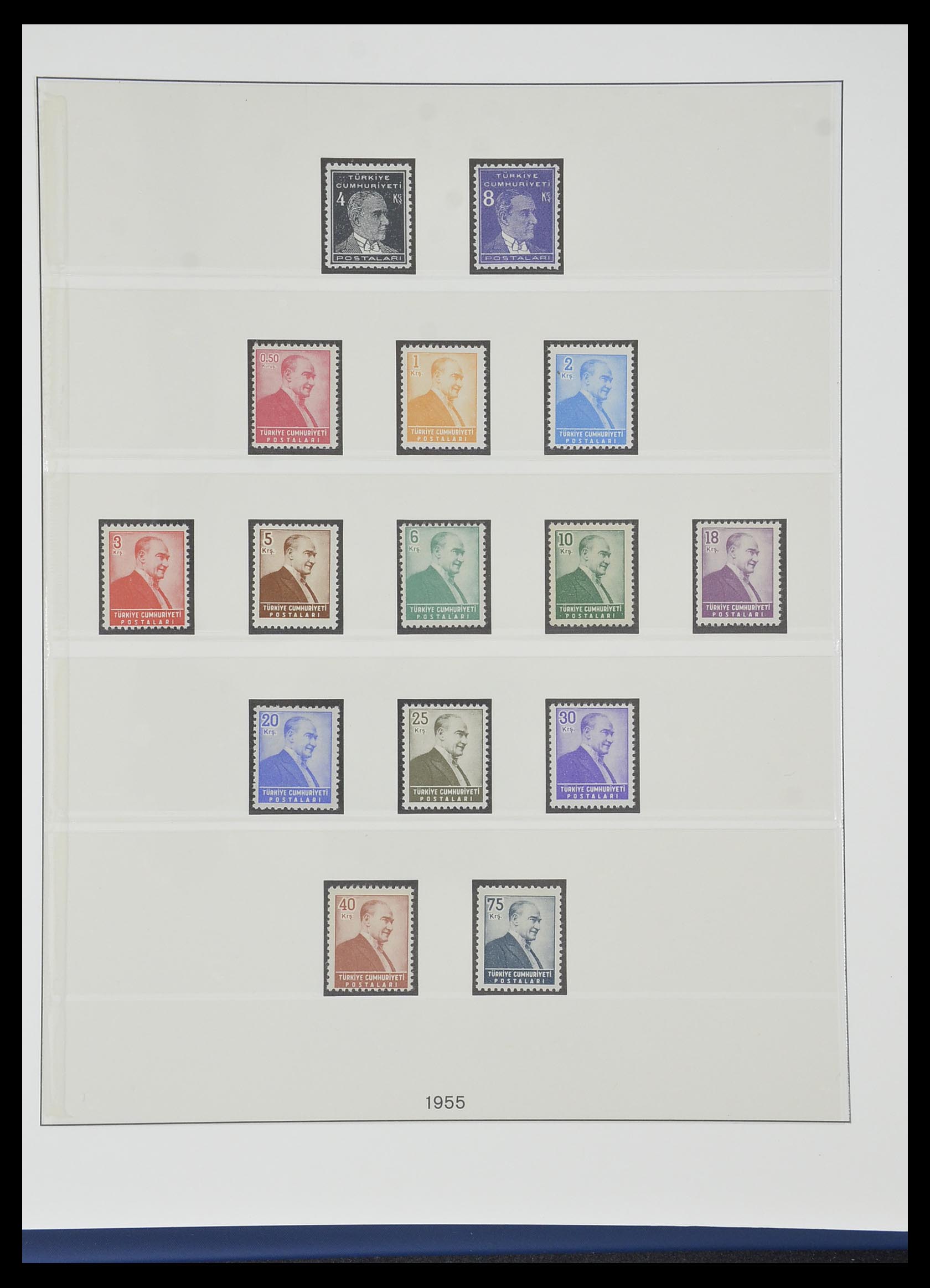 33984 043 - Postzegelverzameling 33984 Turkije 1938-1990.