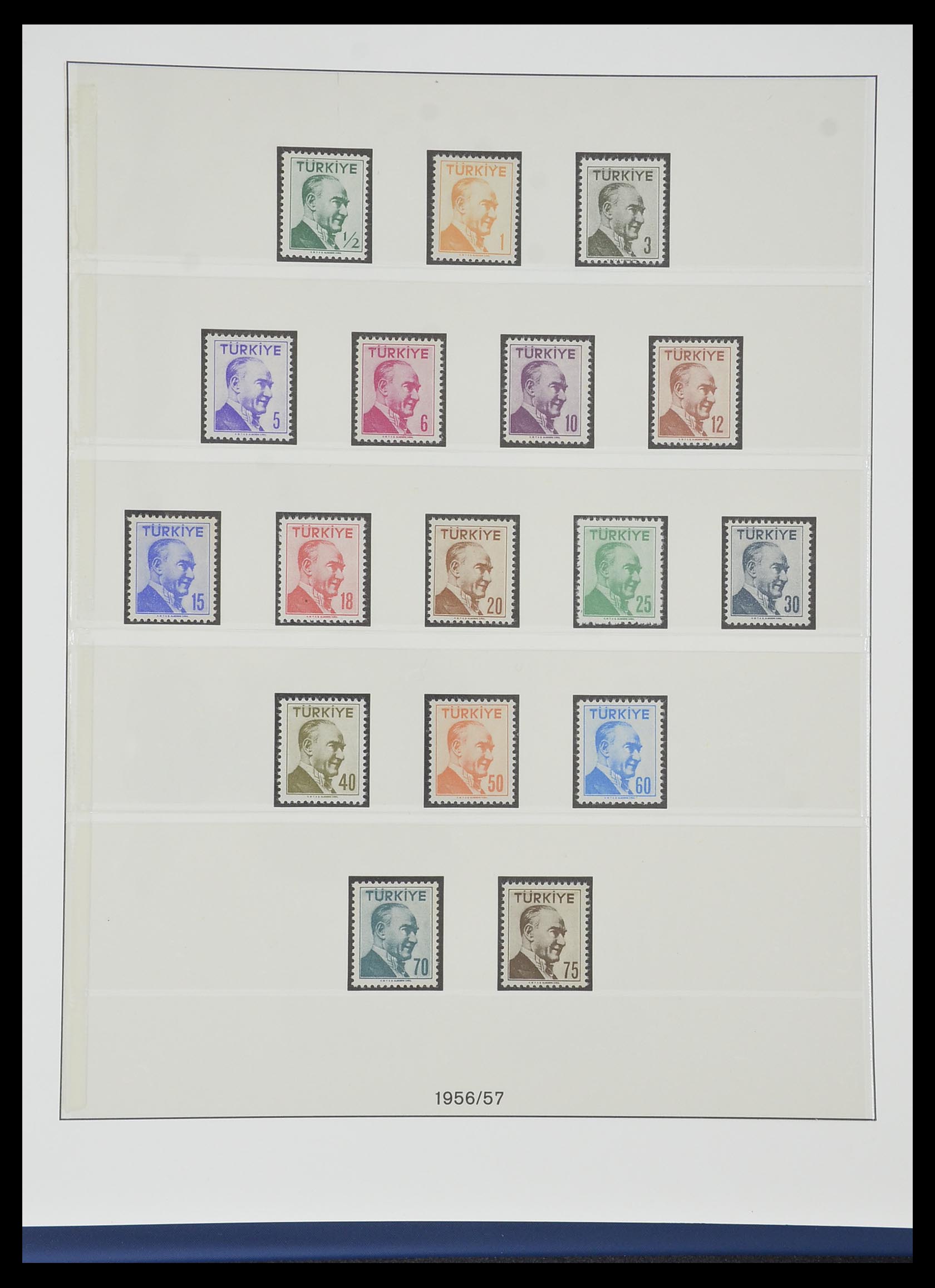 33984 046 - Postzegelverzameling 33984 Turkije 1938-1990.