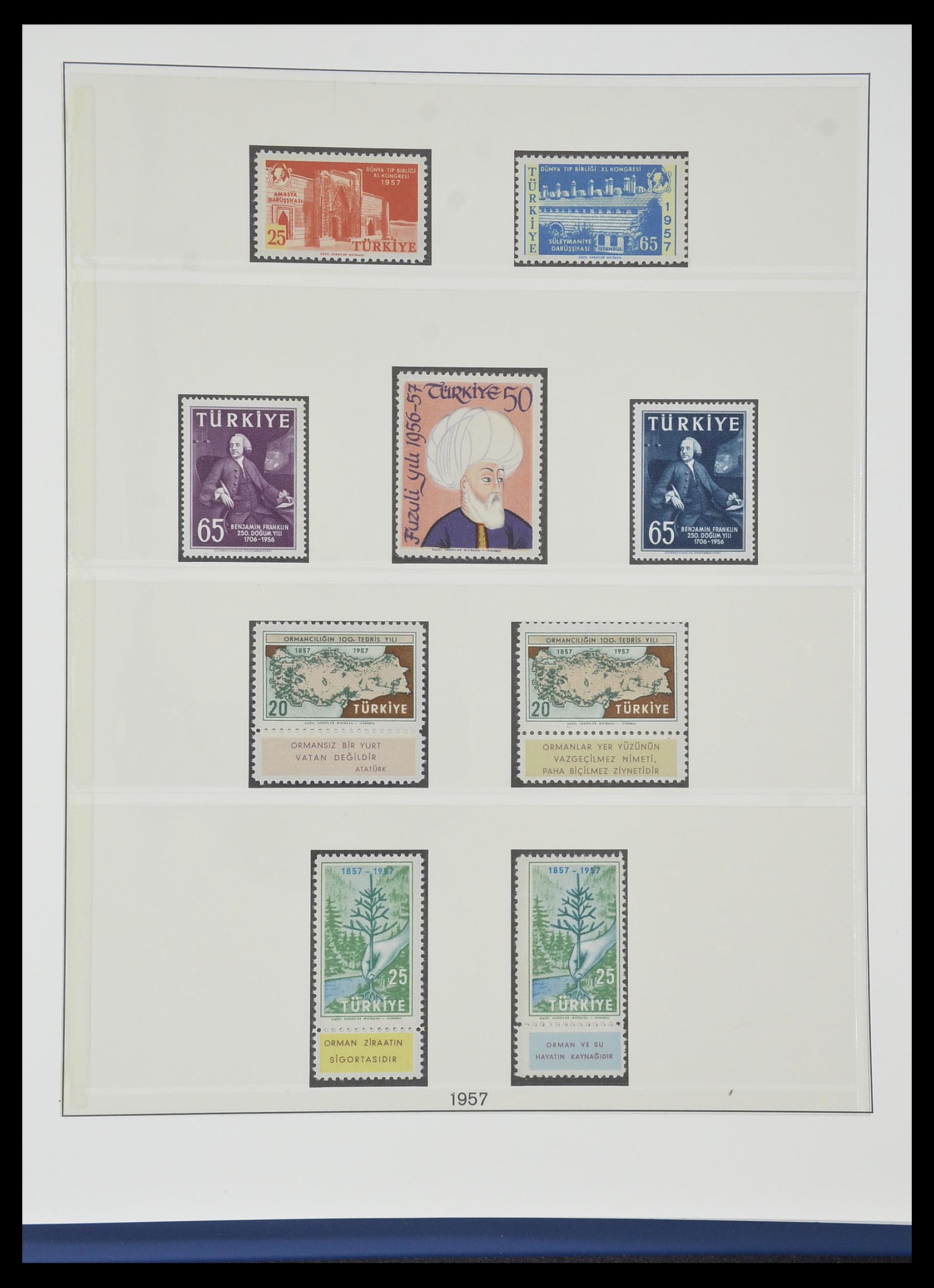 33984 050 - Postzegelverzameling 33984 Turkije 1938-1990.