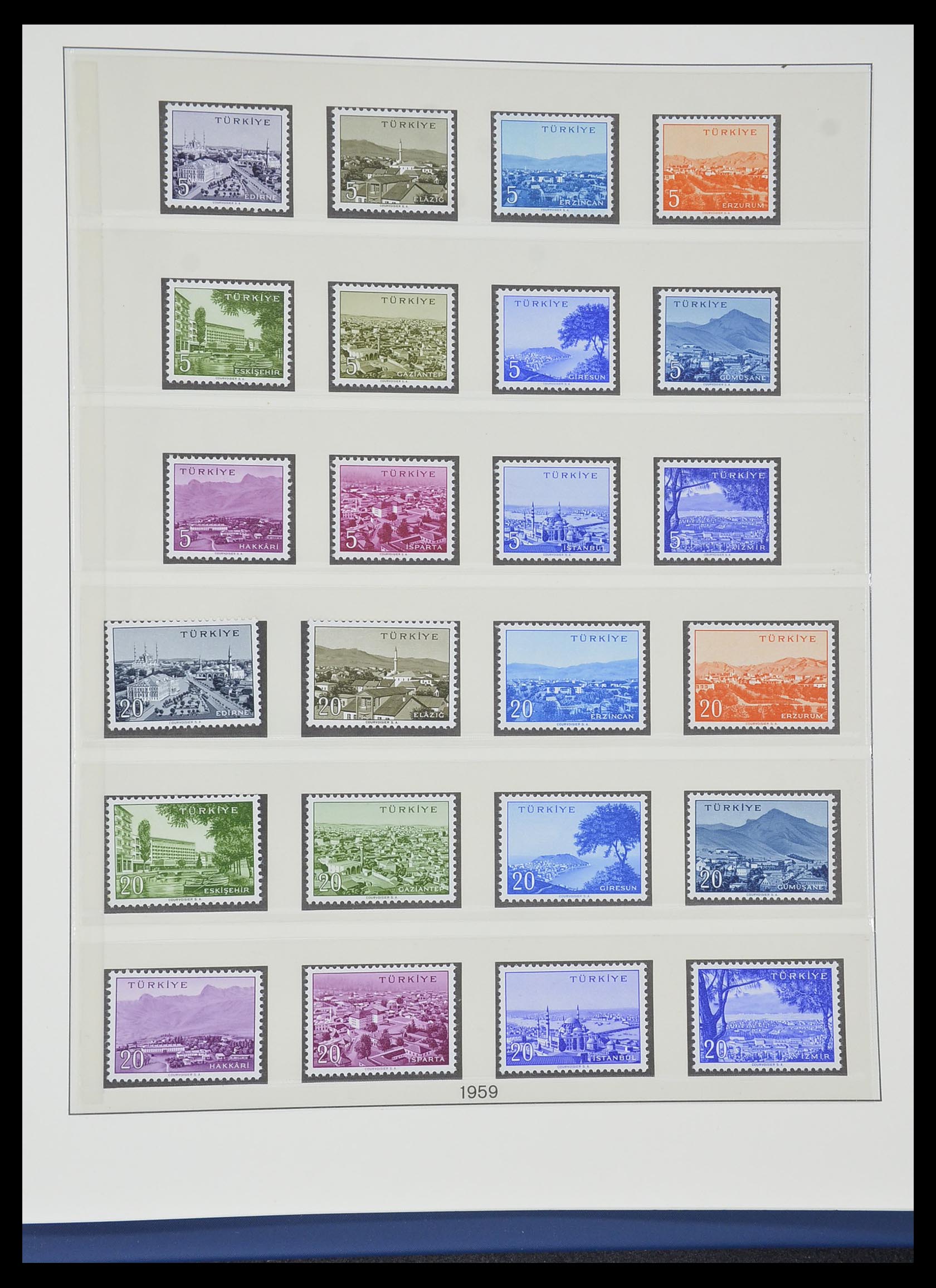 33984 057 - Postzegelverzameling 33984 Turkije 1938-1990.