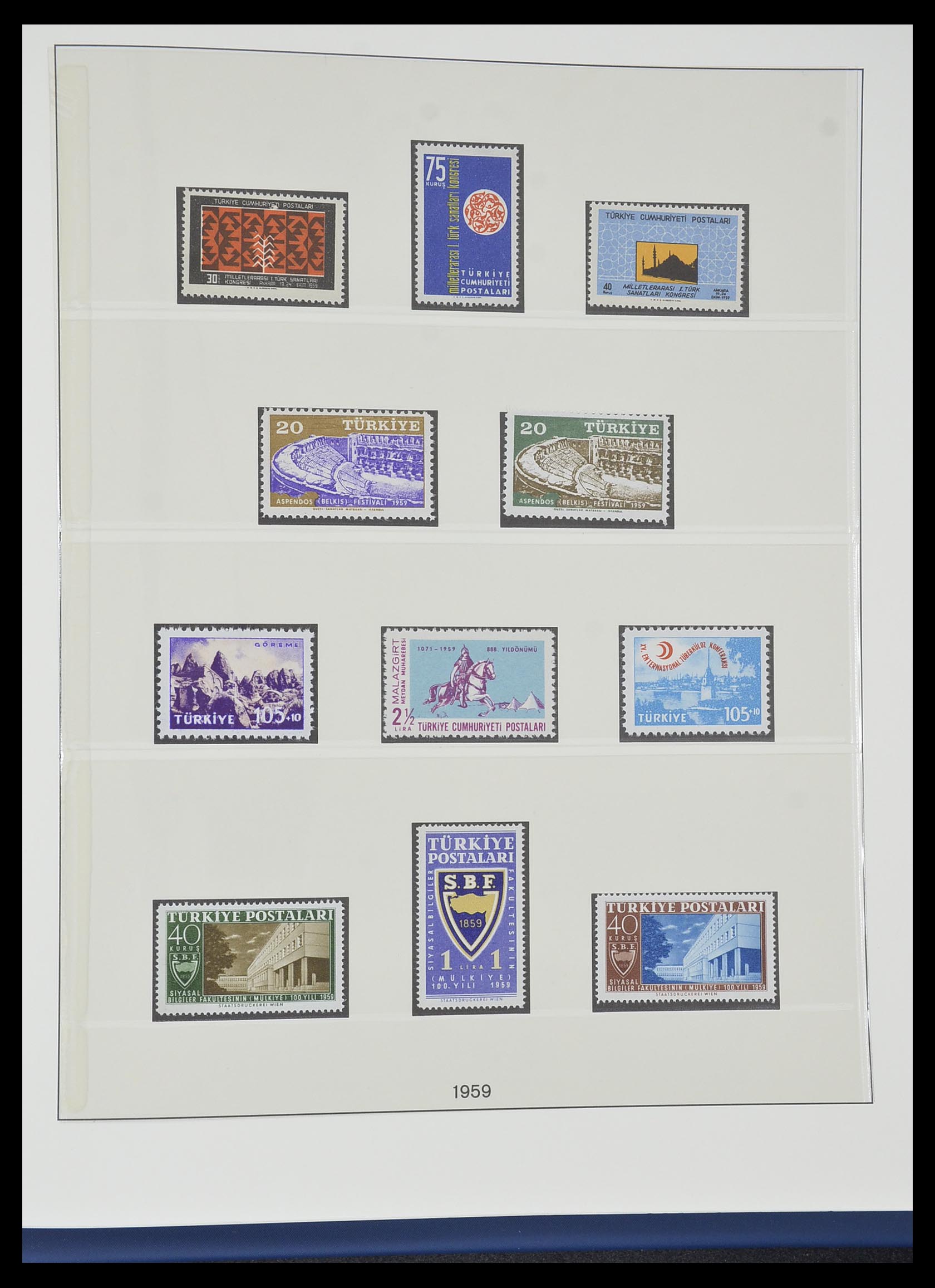 33984 059 - Postzegelverzameling 33984 Turkije 1938-1990.
