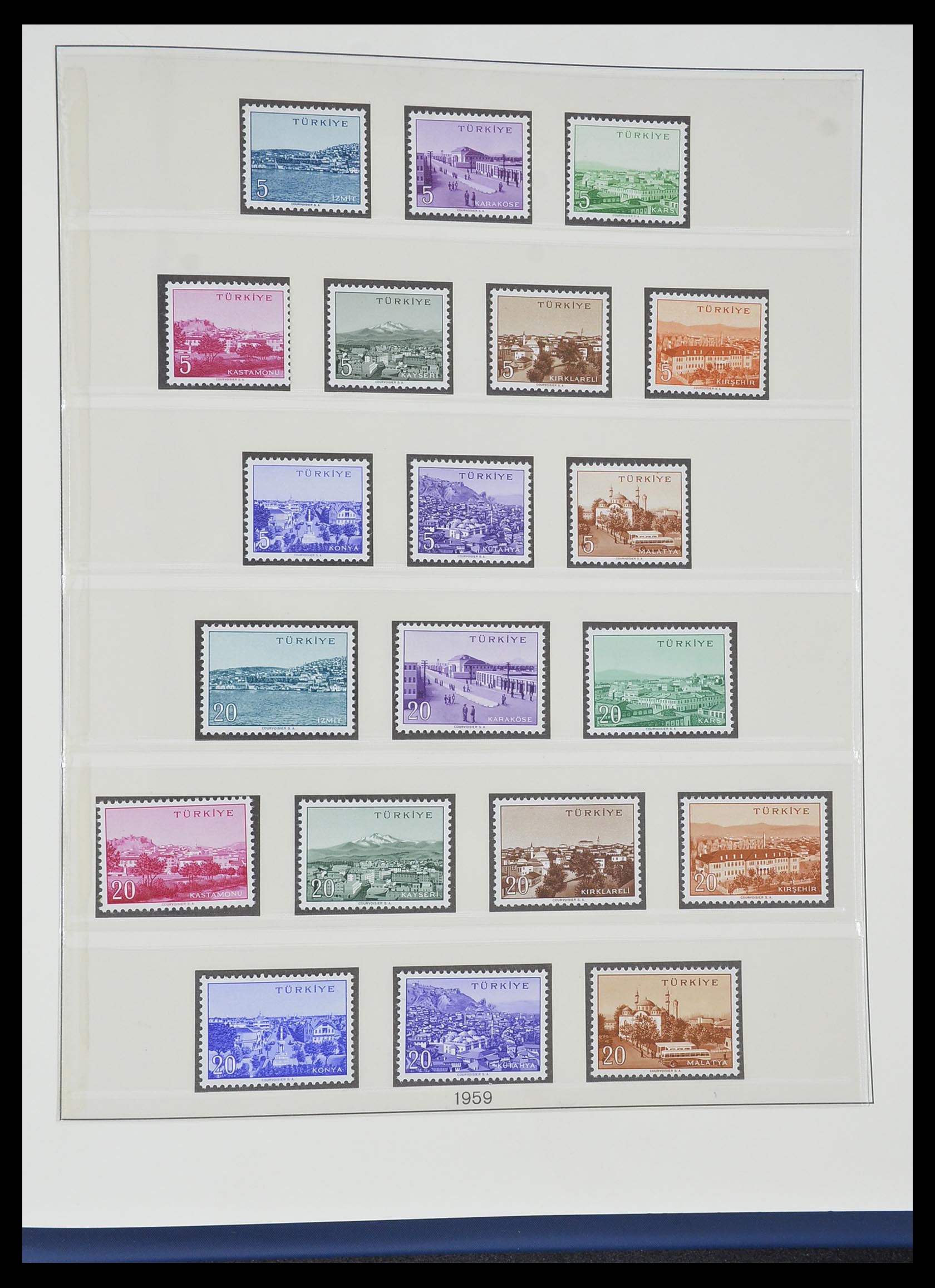 33984 060 - Postzegelverzameling 33984 Turkije 1938-1990.