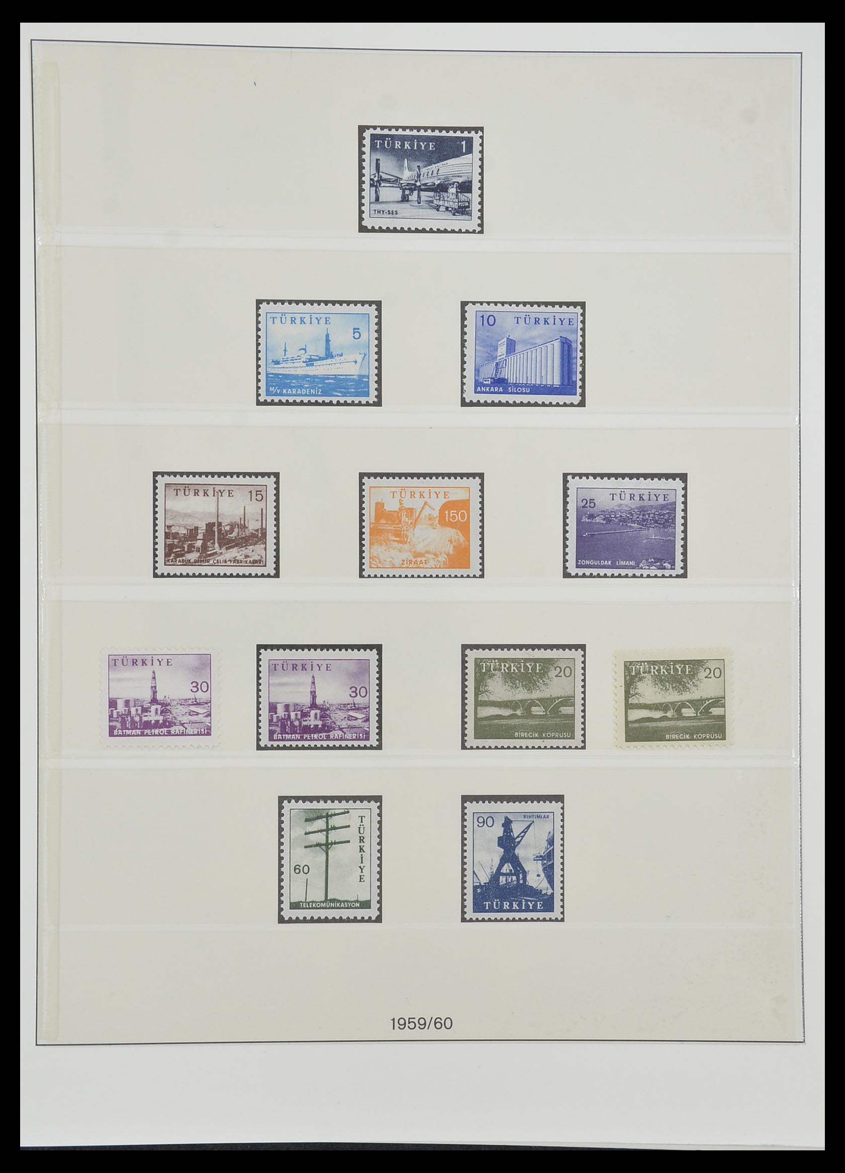 33984 062 - Postzegelverzameling 33984 Turkije 1938-1990.