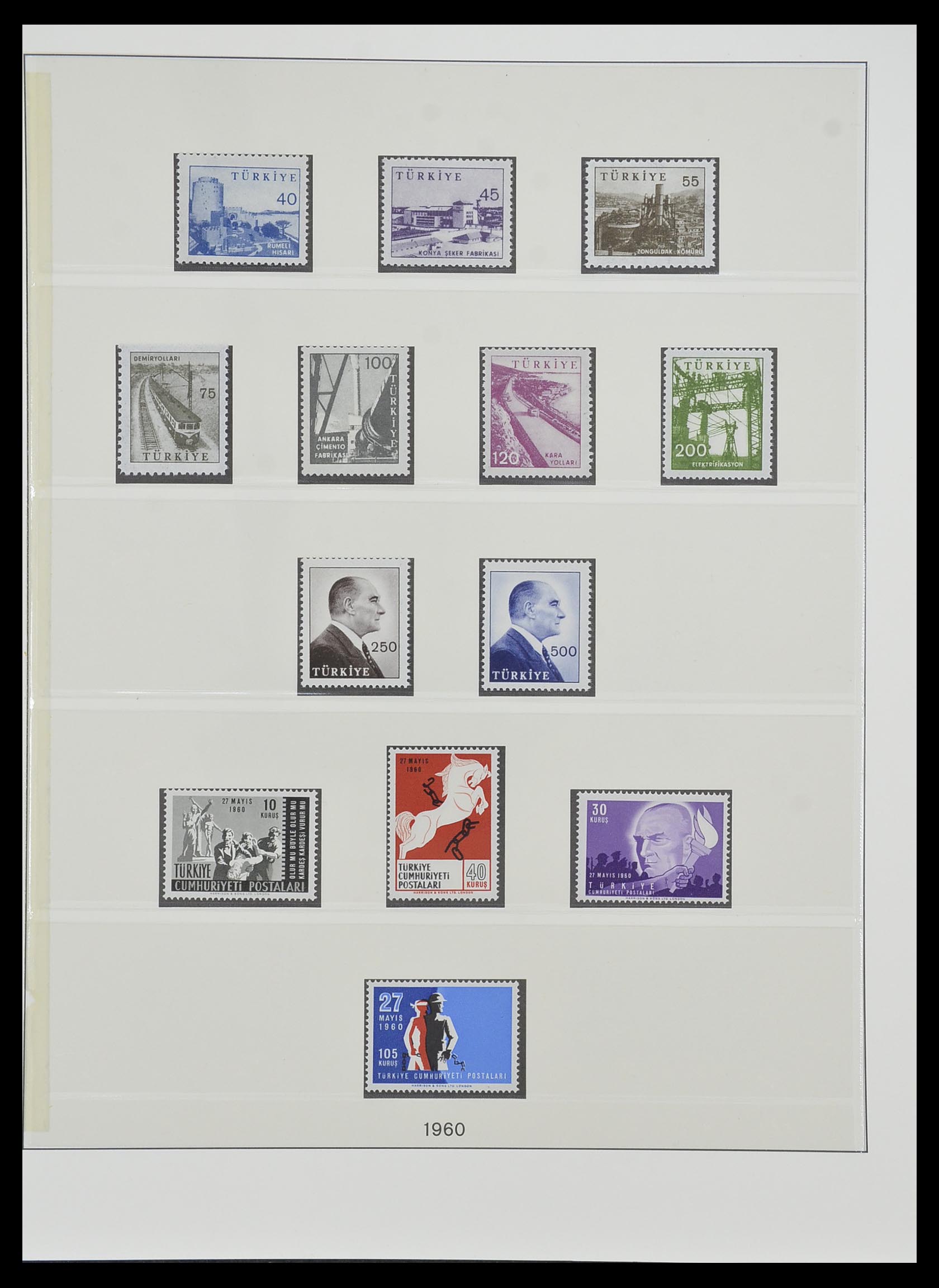 33984 068 - Postzegelverzameling 33984 Turkije 1938-1990.