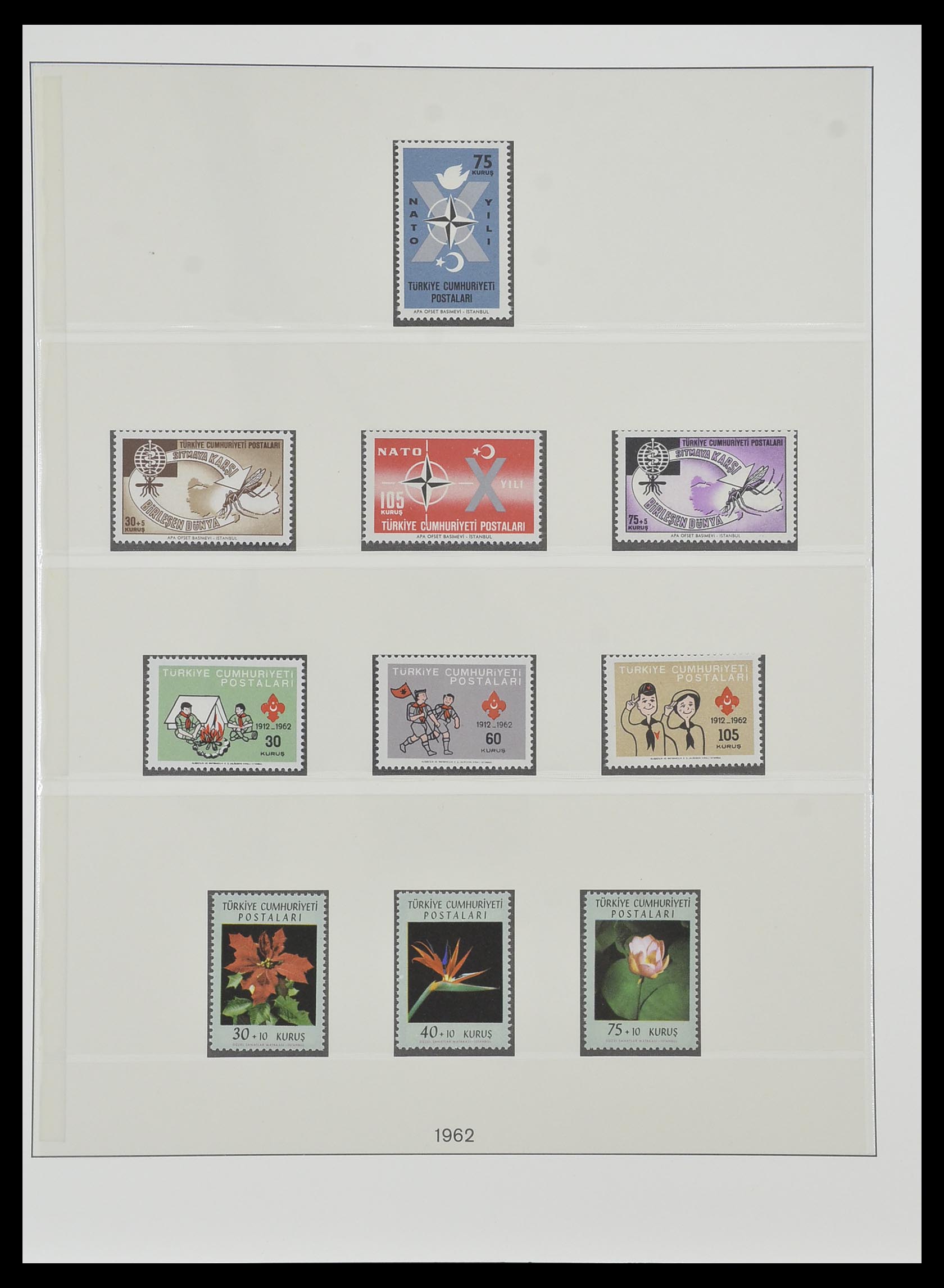 33984 072 - Postzegelverzameling 33984 Turkije 1938-1990.