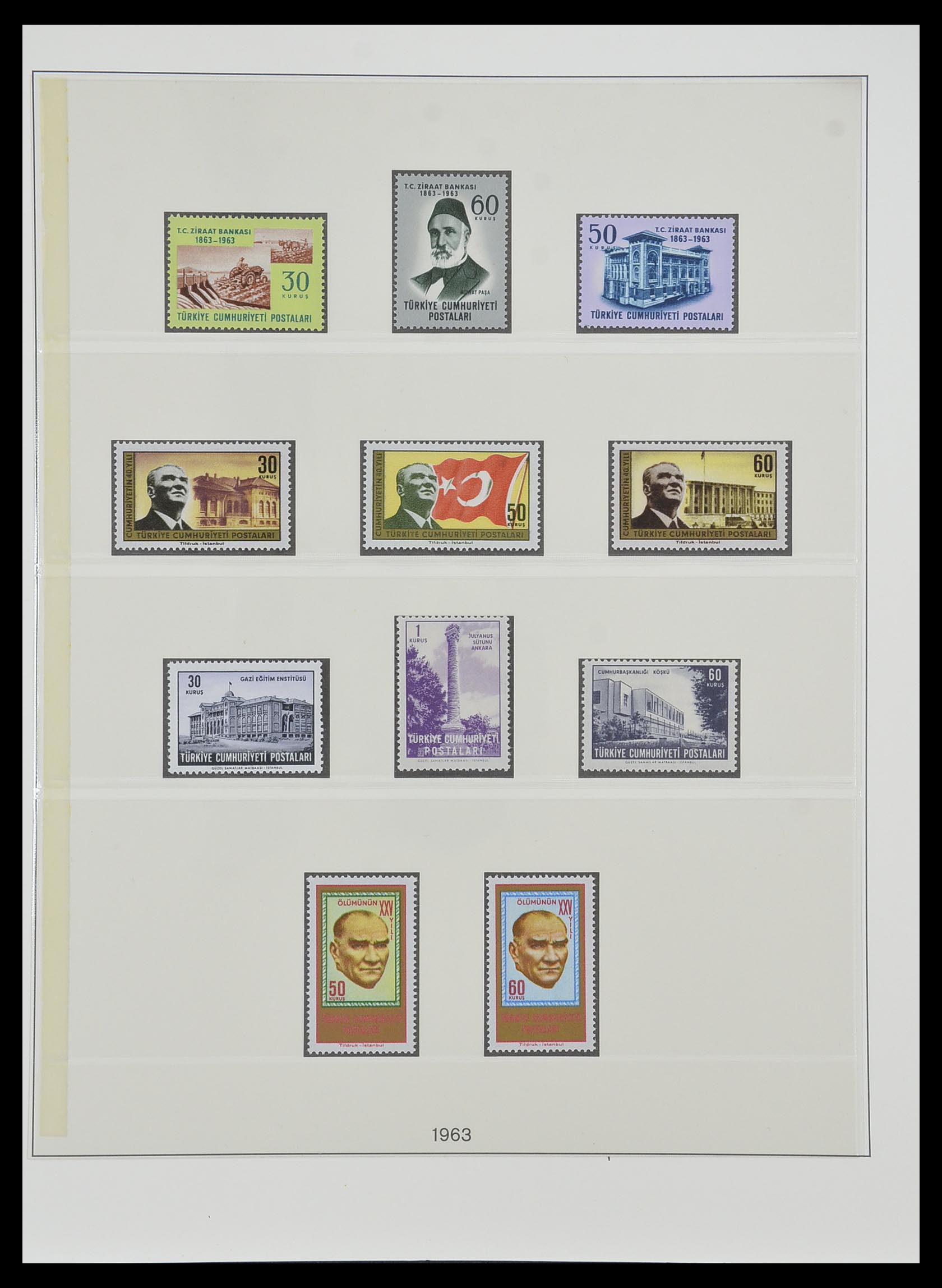 33984 078 - Postzegelverzameling 33984 Turkije 1938-1990.