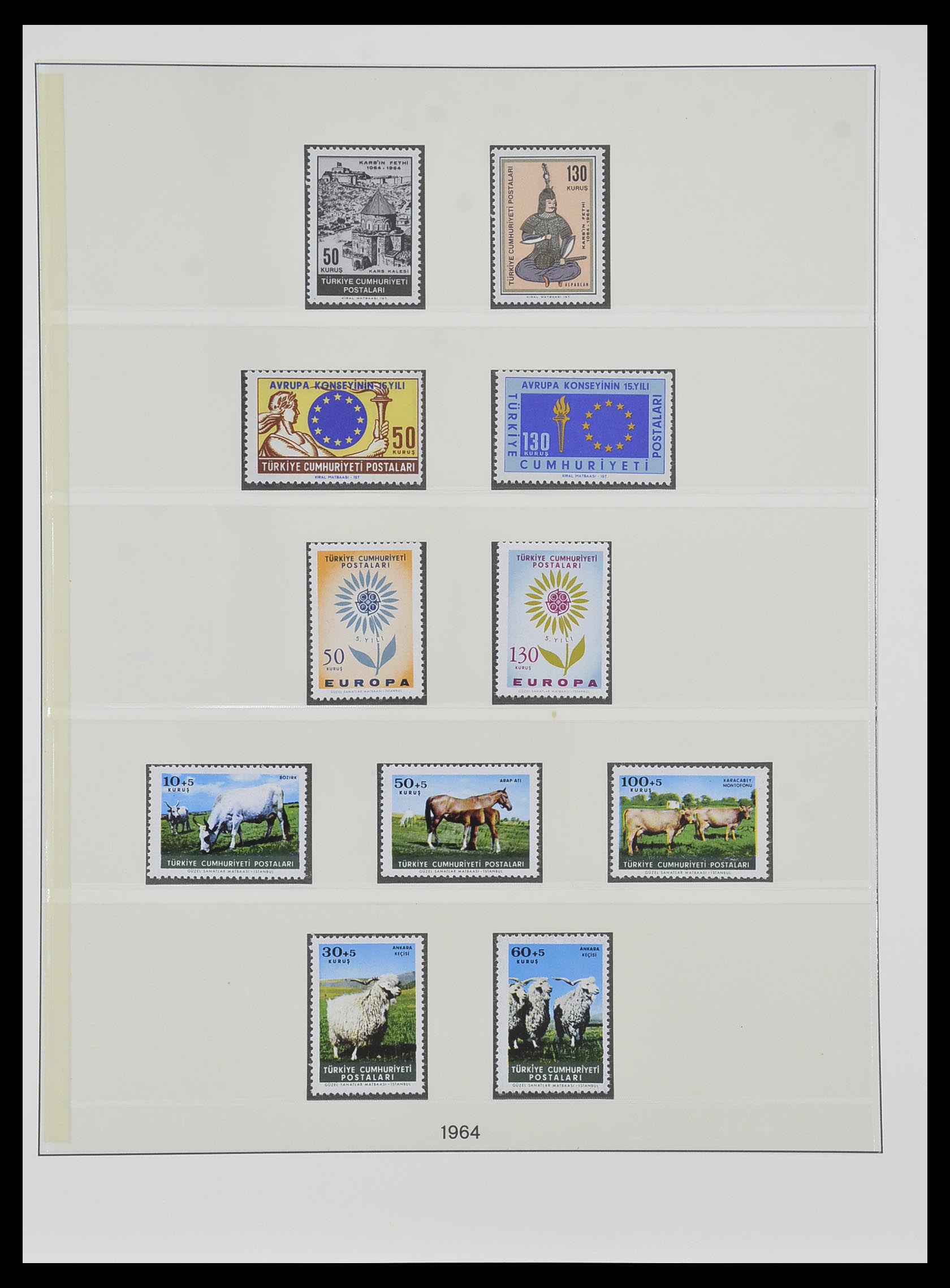 33984 080 - Postzegelverzameling 33984 Turkije 1938-1990.