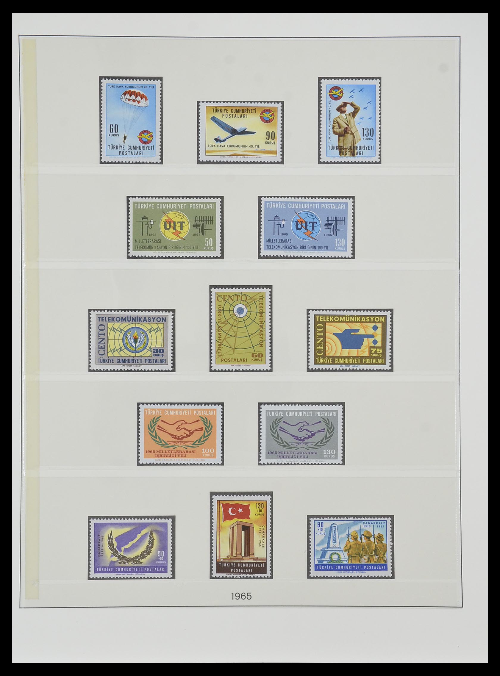 33984 082 - Postzegelverzameling 33984 Turkije 1938-1990.