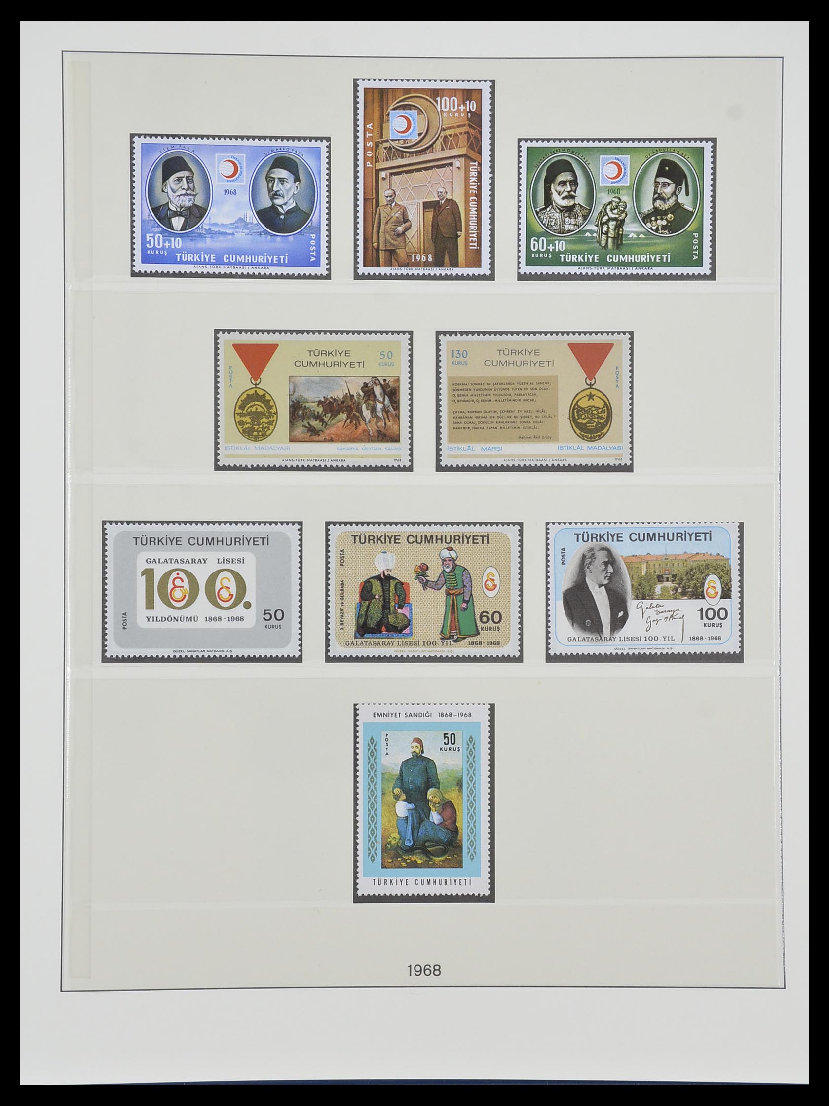 33984 098 - Postzegelverzameling 33984 Turkije 1938-1990.