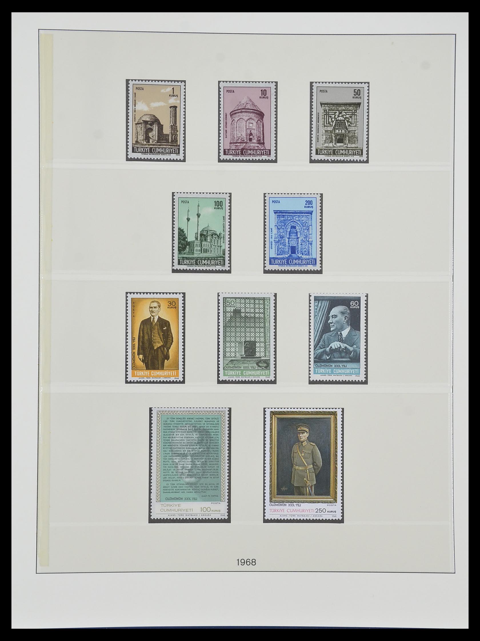 33984 099 - Postzegelverzameling 33984 Turkije 1938-1990.