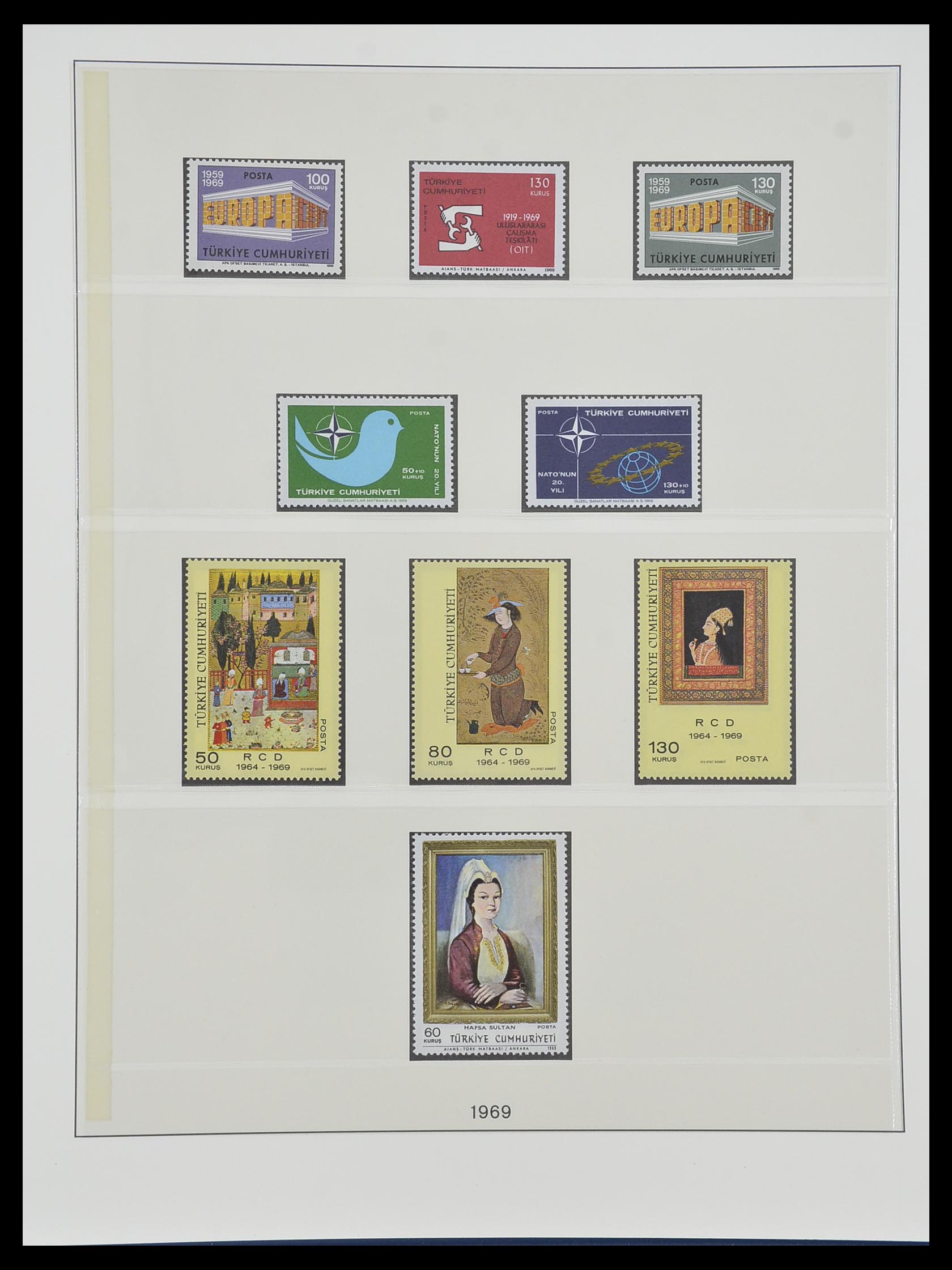 33984 100 - Postzegelverzameling 33984 Turkije 1938-1990.