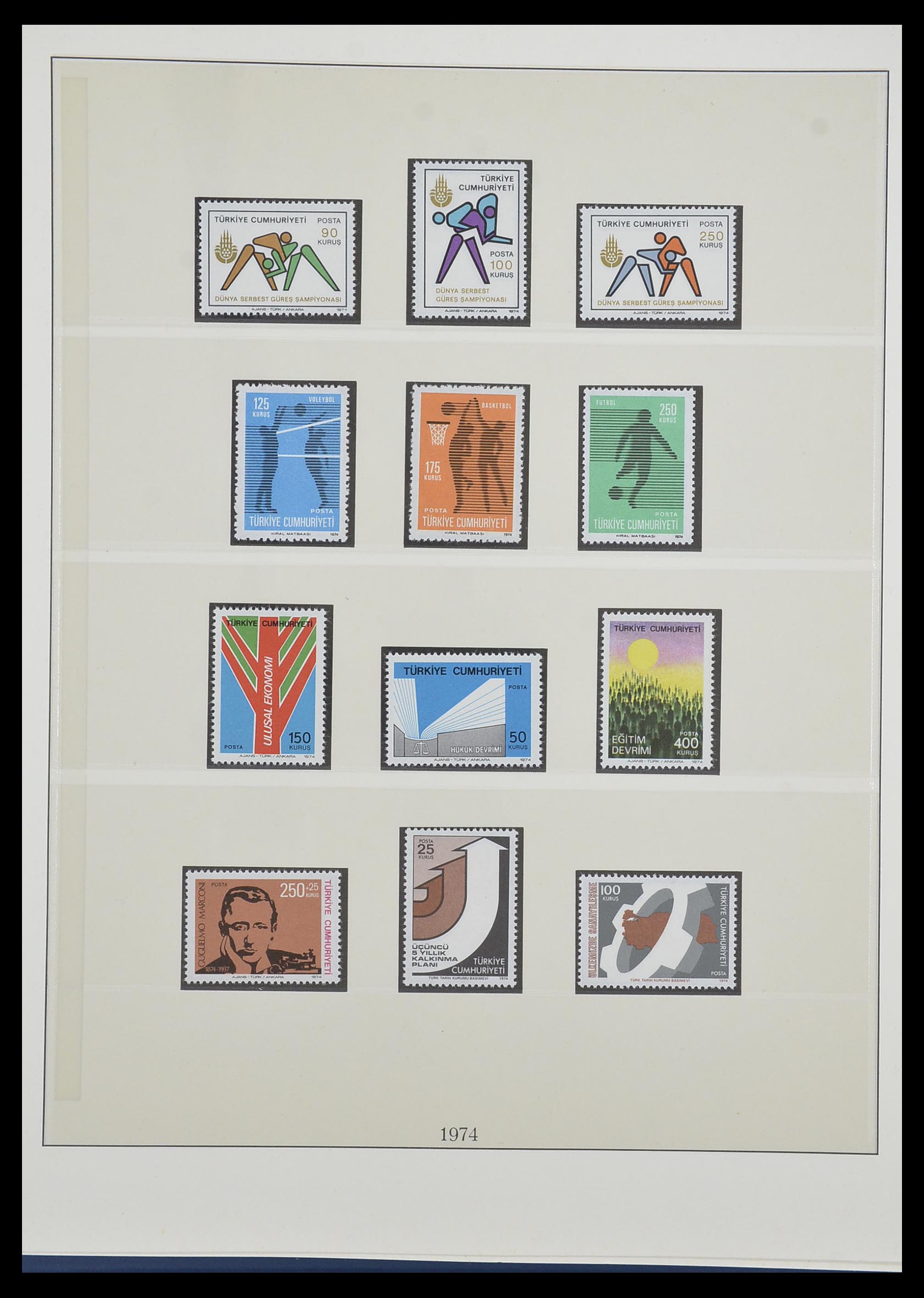 33984 121 - Postzegelverzameling 33984 Turkije 1938-1990.