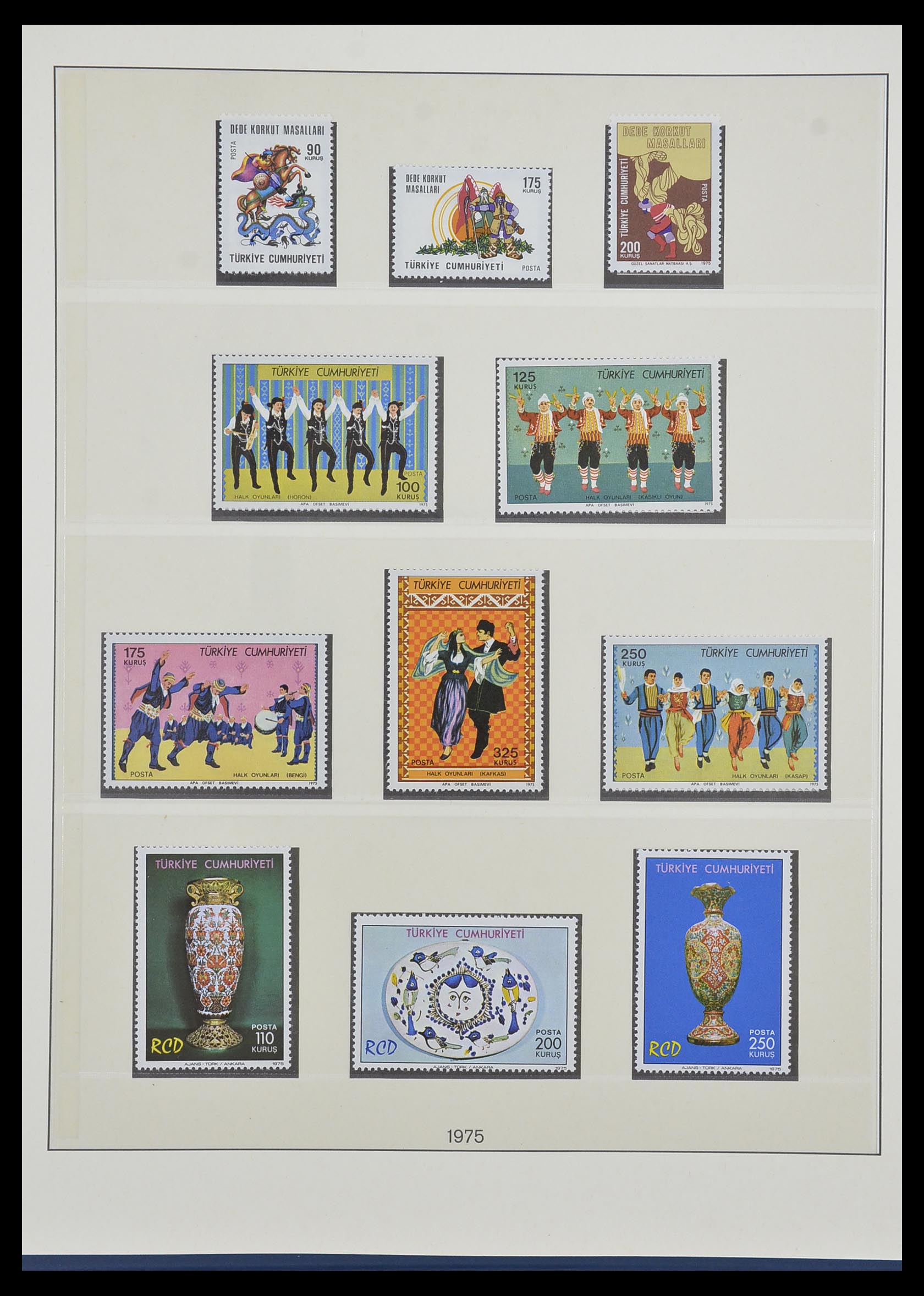 33984 123 - Postzegelverzameling 33984 Turkije 1938-1990.