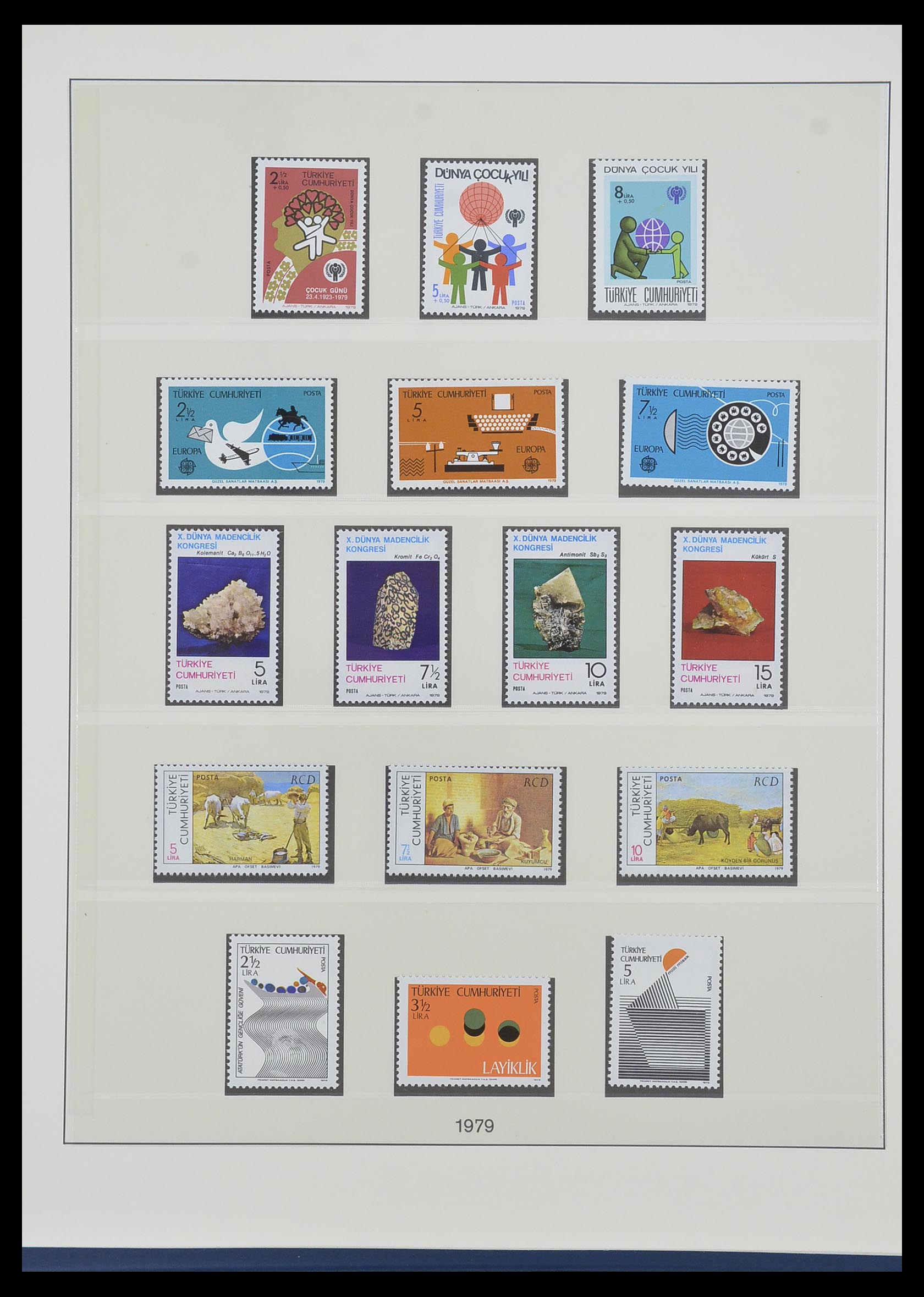 33984 135 - Postzegelverzameling 33984 Turkije 1938-1990.