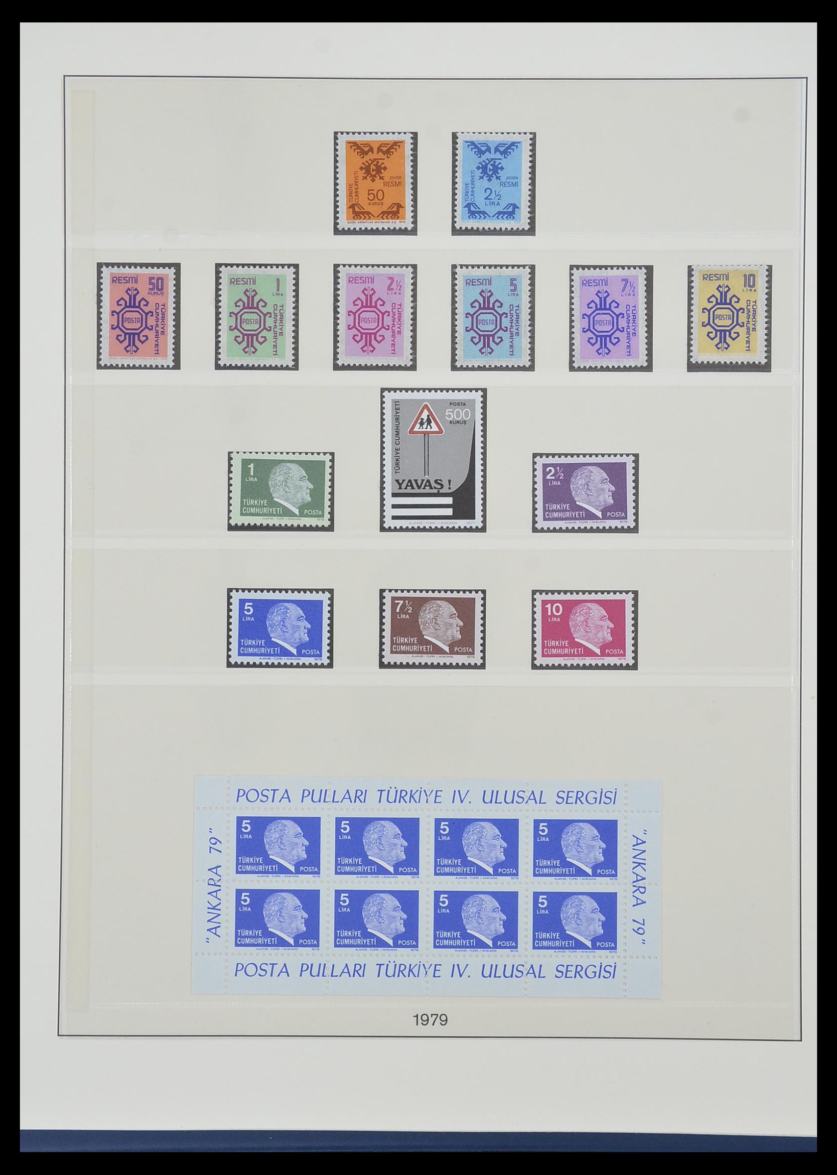 33984 137 - Postzegelverzameling 33984 Turkije 1938-1990.