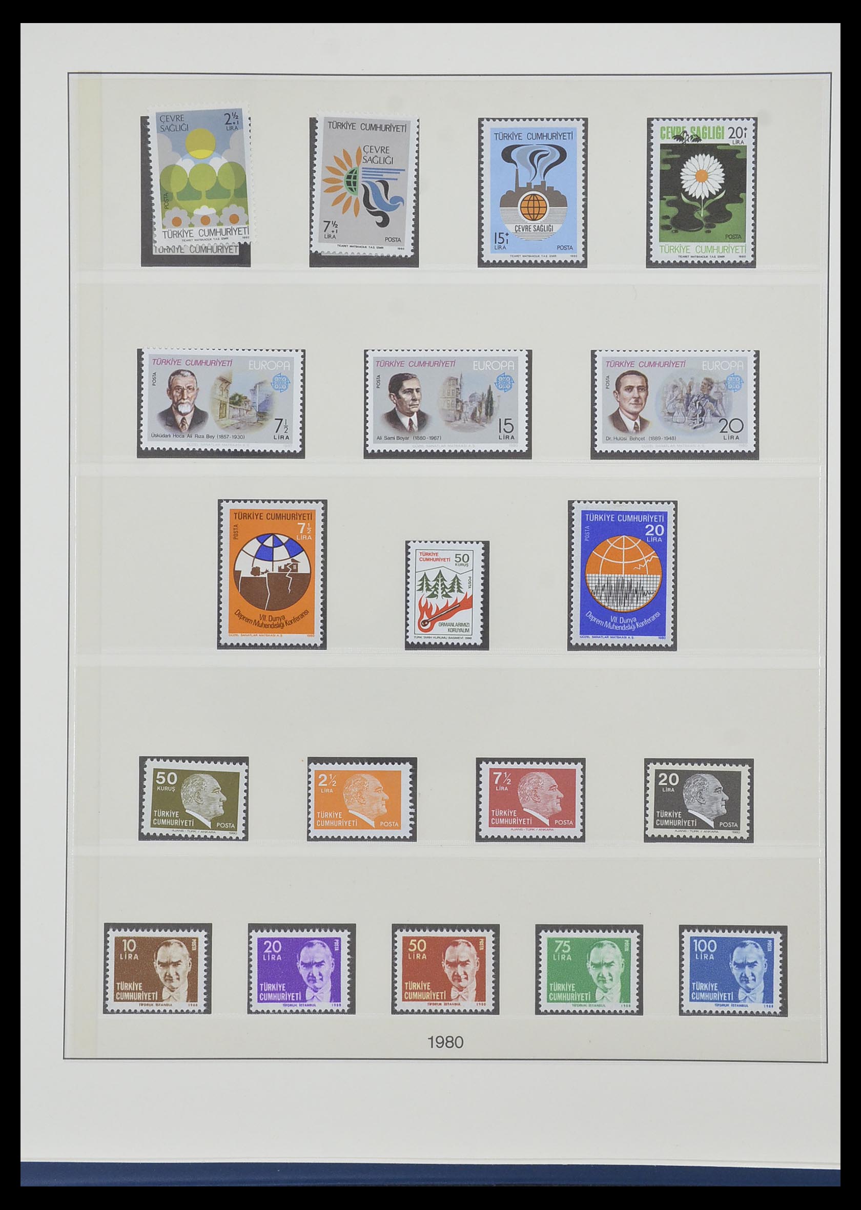 33984 138 - Postzegelverzameling 33984 Turkije 1938-1990.