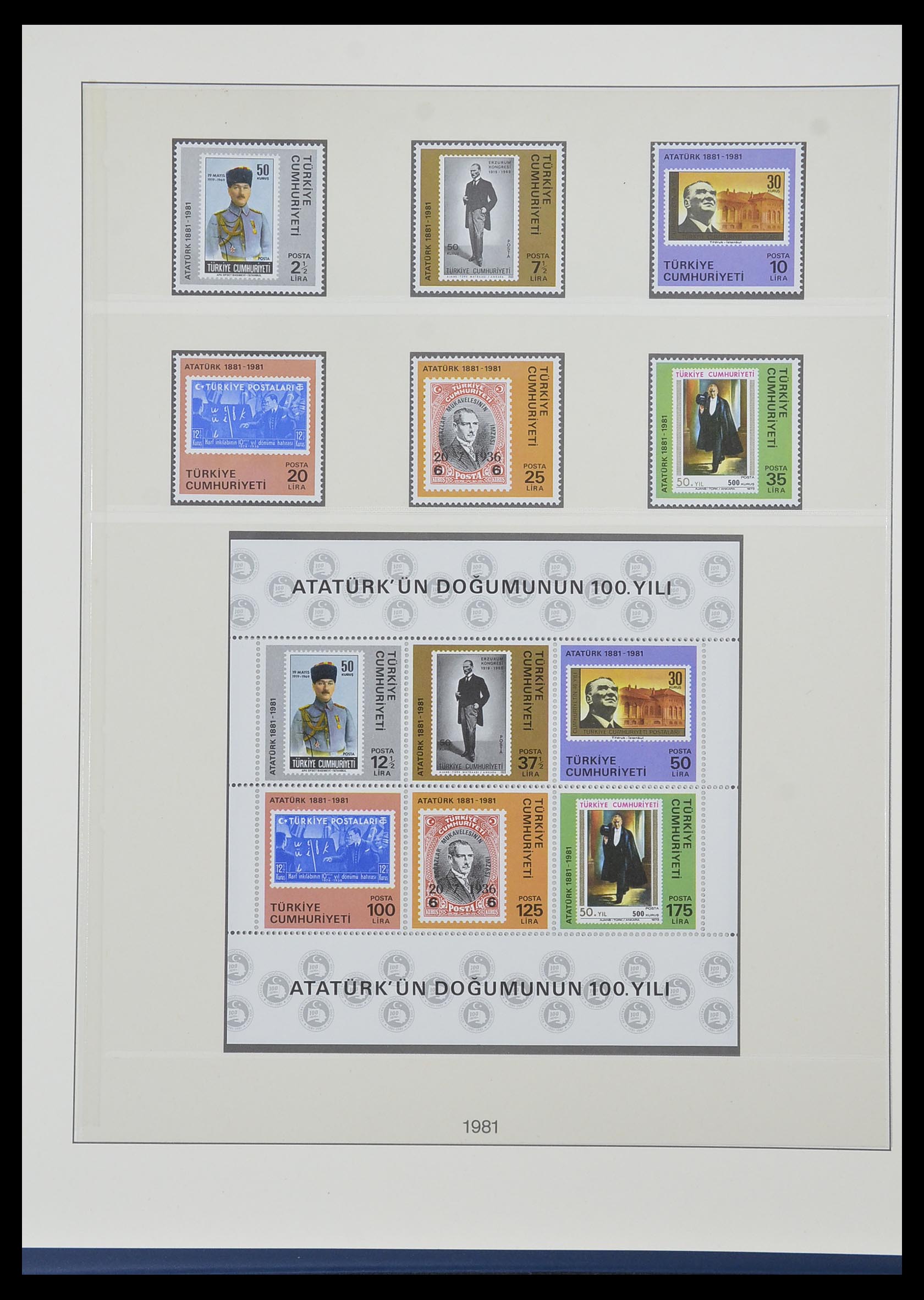 33984 140 - Postzegelverzameling 33984 Turkije 1938-1990.