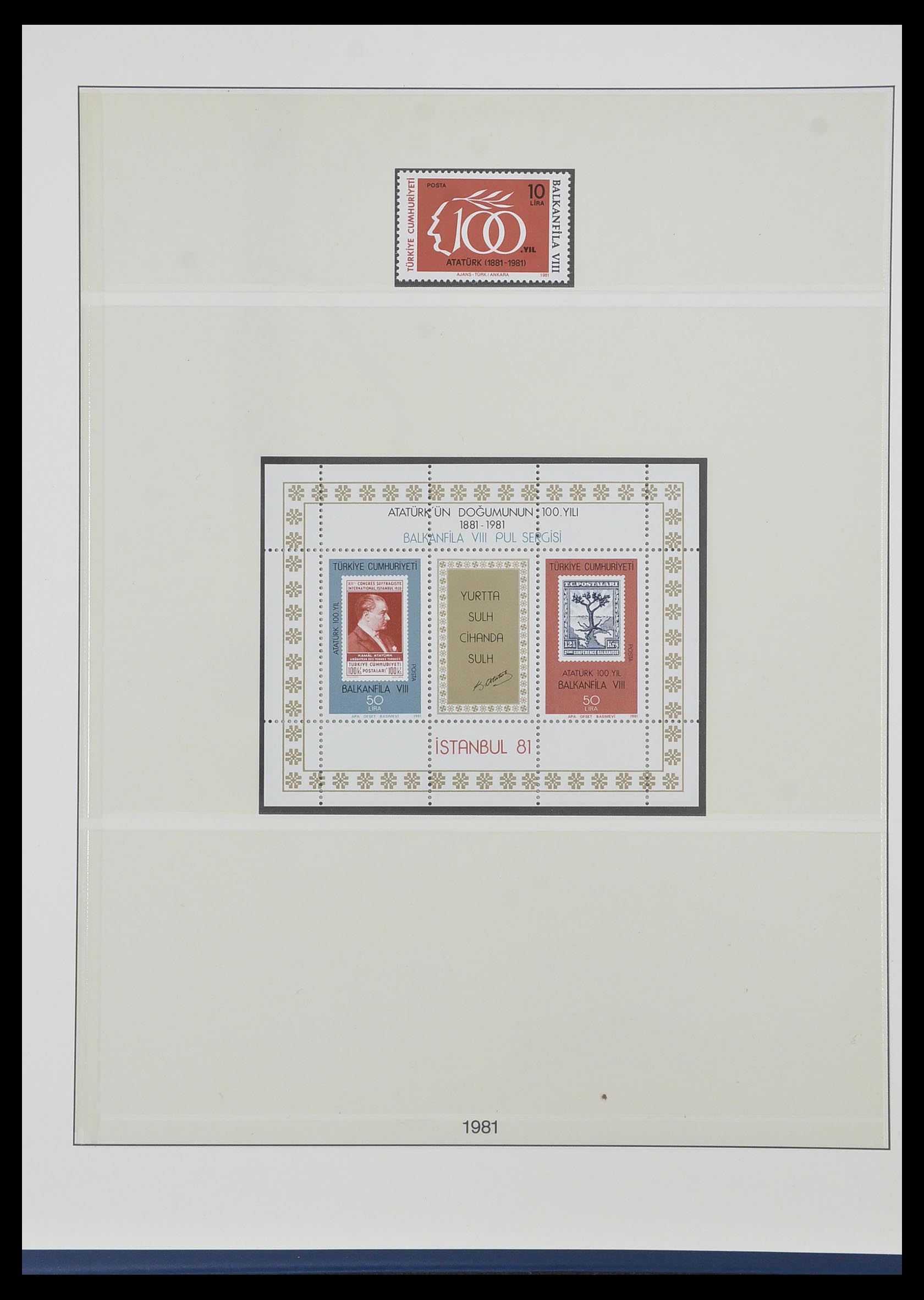 33984 143 - Postzegelverzameling 33984 Turkije 1938-1990.