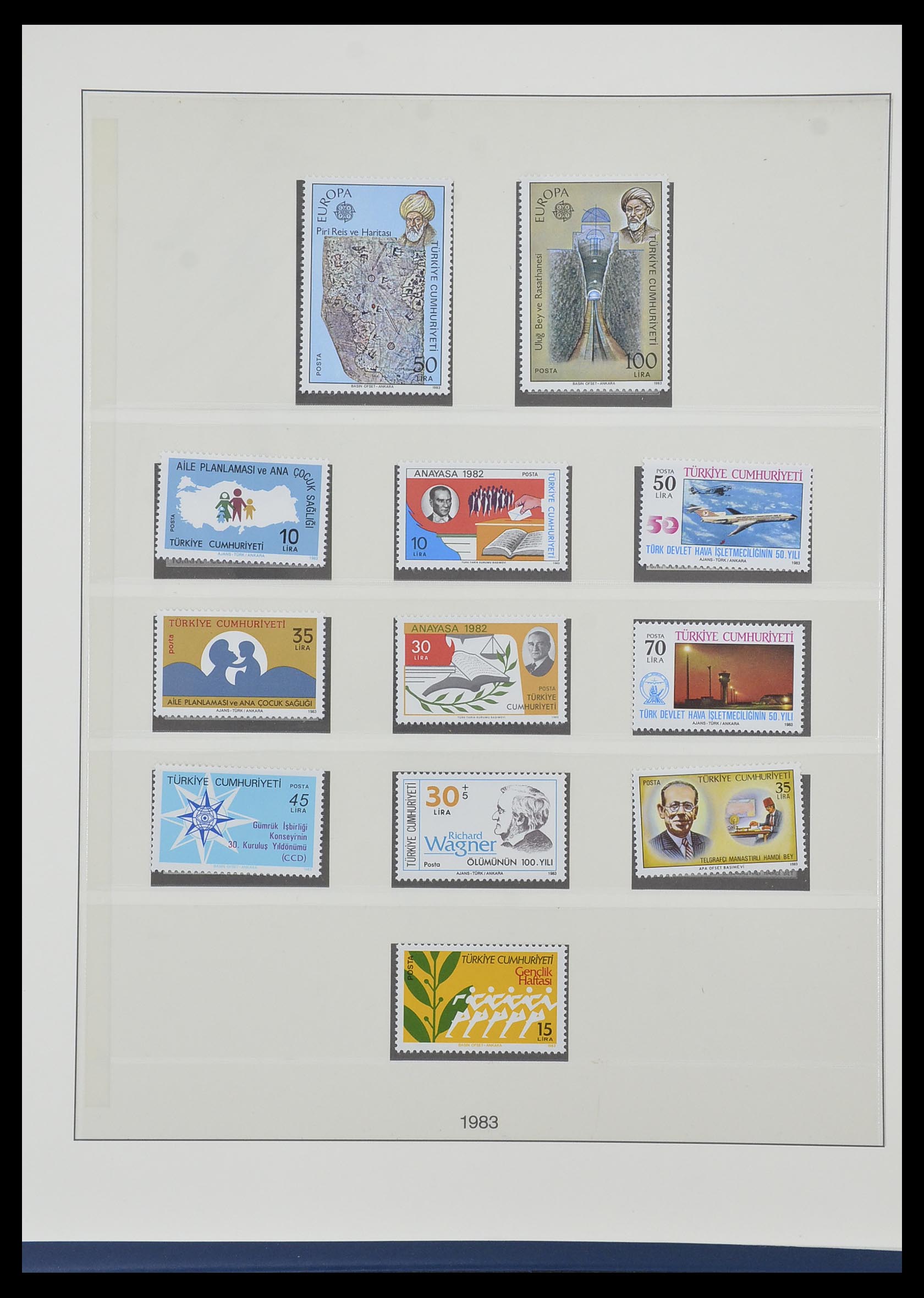 33984 148 - Postzegelverzameling 33984 Turkije 1938-1990.