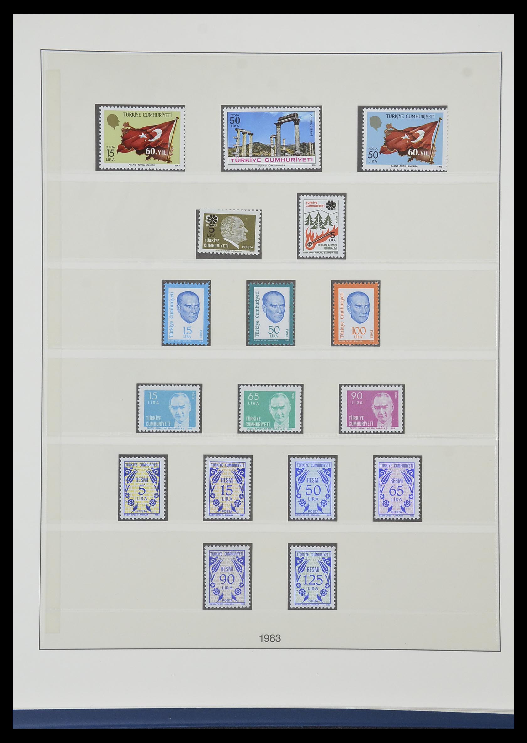 33984 151 - Postzegelverzameling 33984 Turkije 1938-1990.