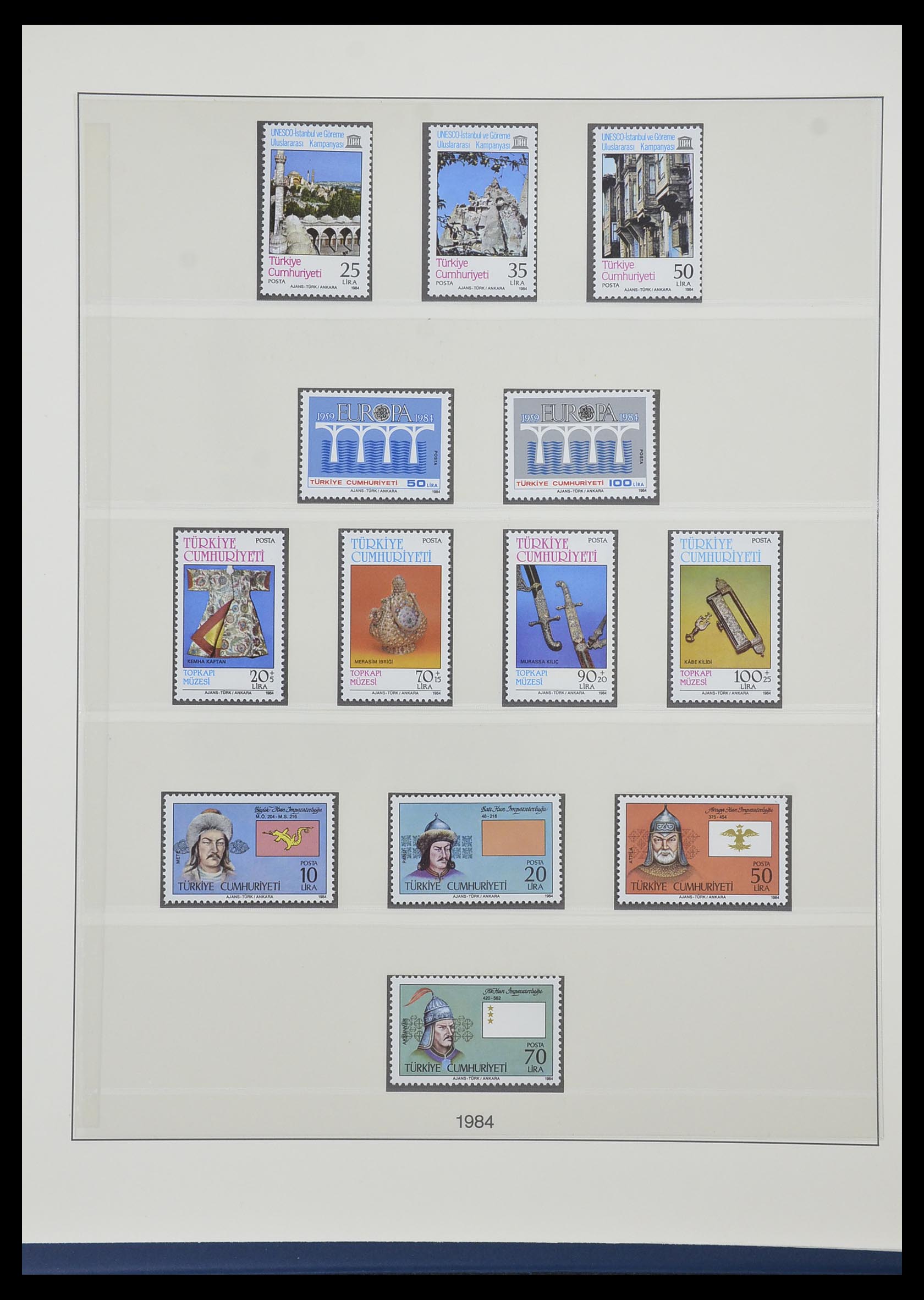33984 152 - Postzegelverzameling 33984 Turkije 1938-1990.