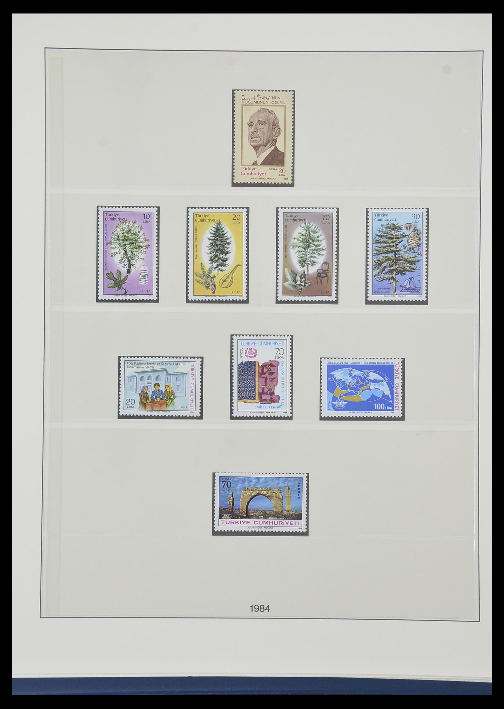 33984 154 - Postzegelverzameling 33984 Turkije 1938-1990.