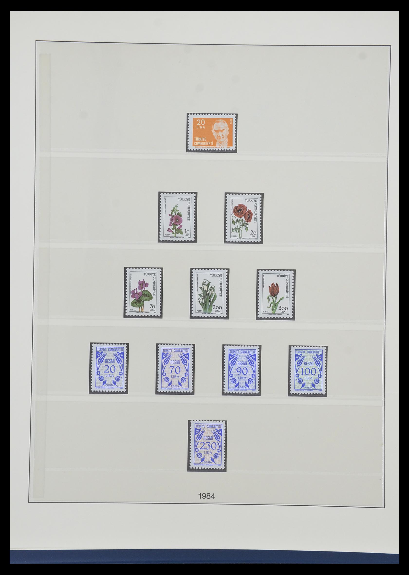 33984 155 - Postzegelverzameling 33984 Turkije 1938-1990.