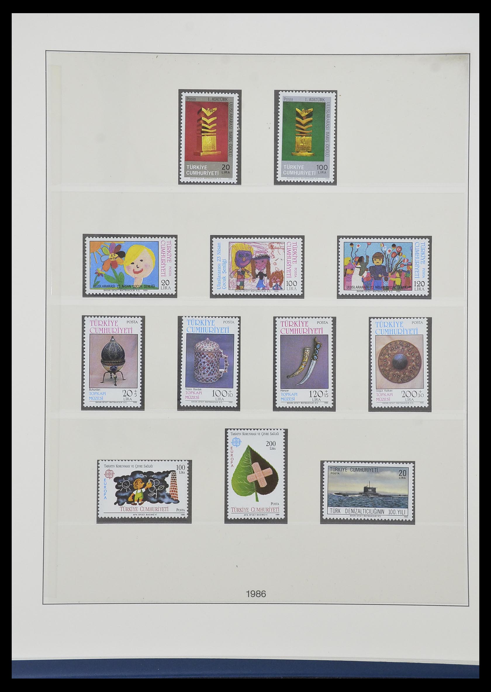 33984 159 - Postzegelverzameling 33984 Turkije 1938-1990.