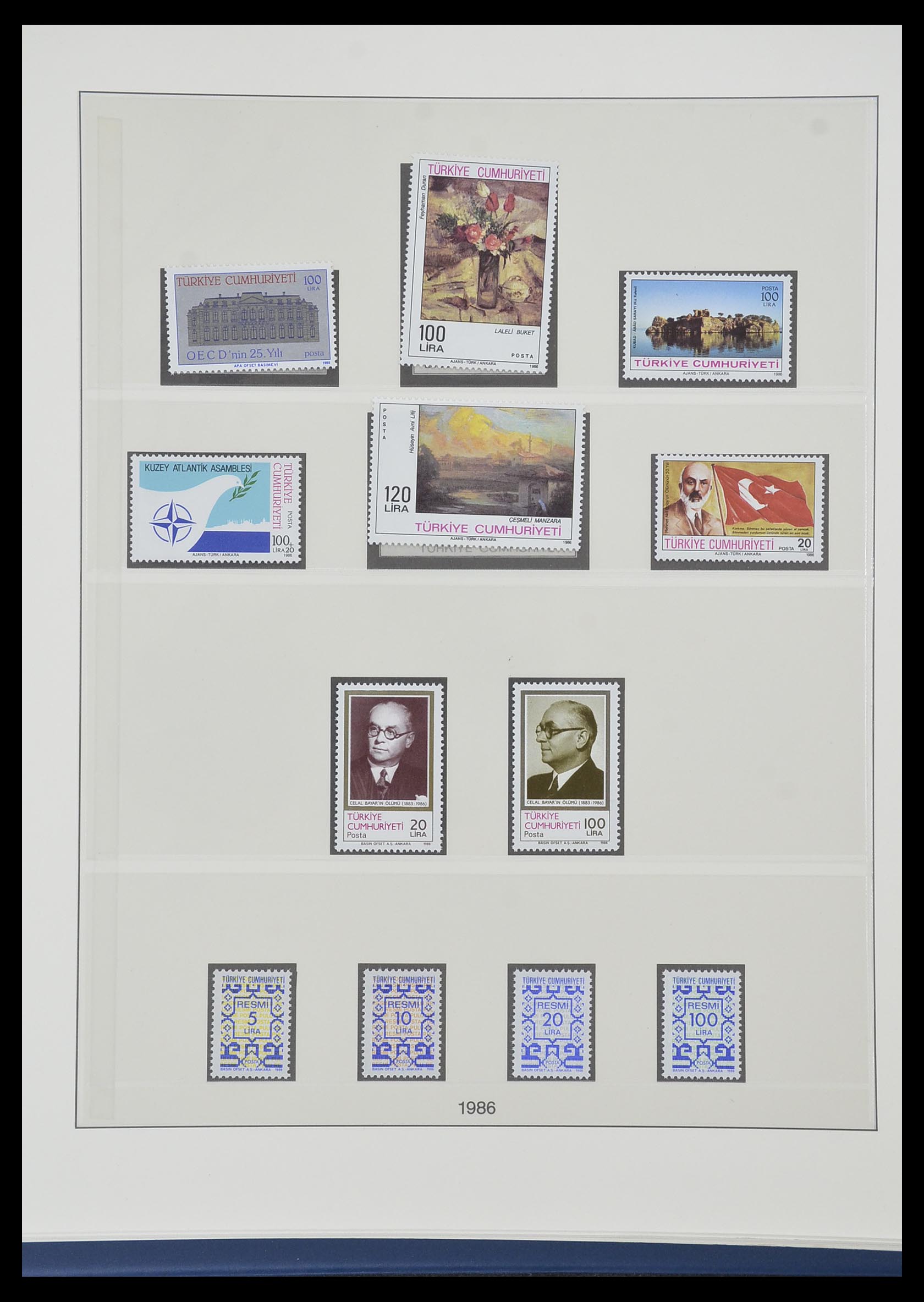 33984 161 - Postzegelverzameling 33984 Turkije 1938-1990.