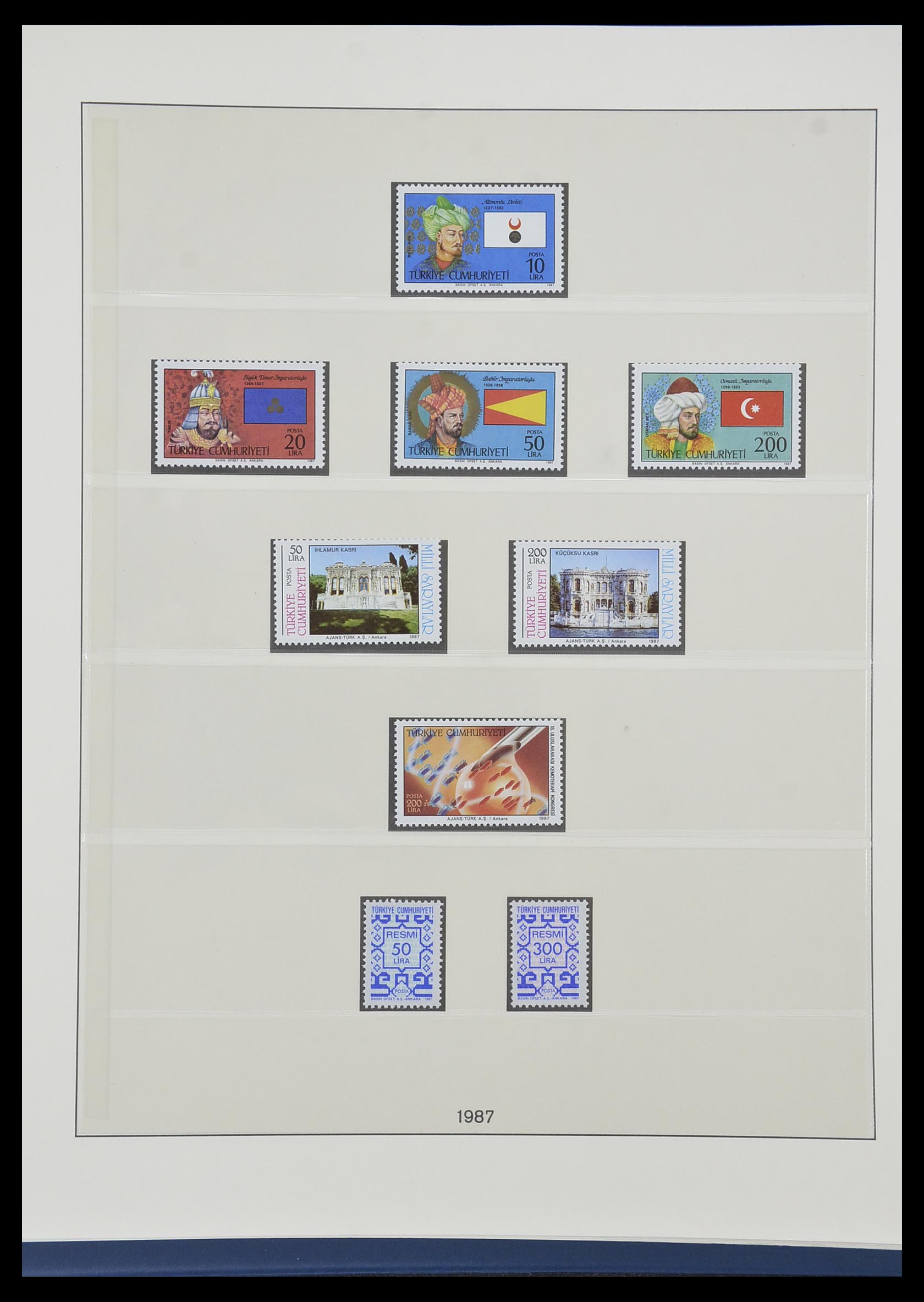 33984 164 - Postzegelverzameling 33984 Turkije 1938-1990.