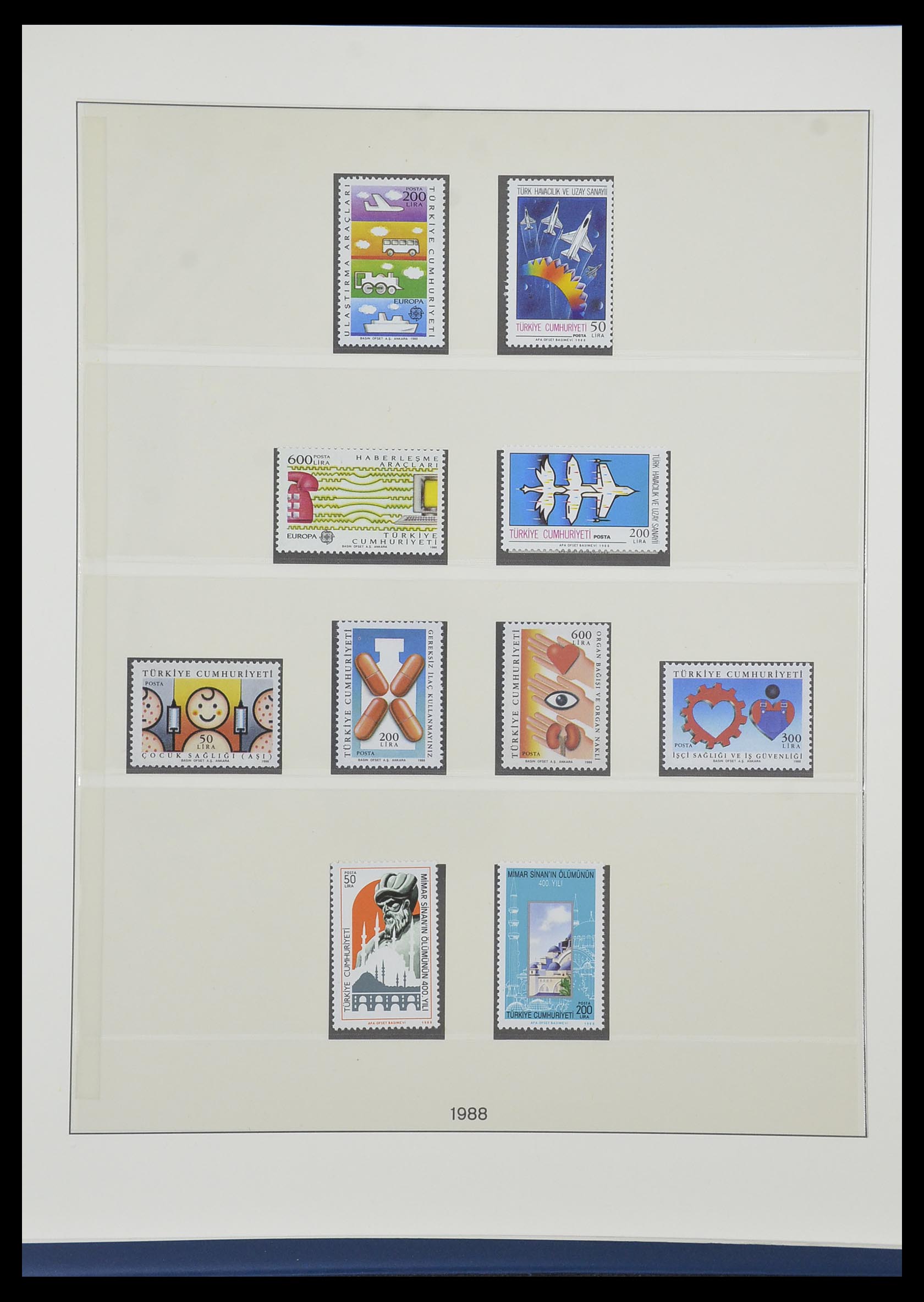 33984 167 - Postzegelverzameling 33984 Turkije 1938-1990.