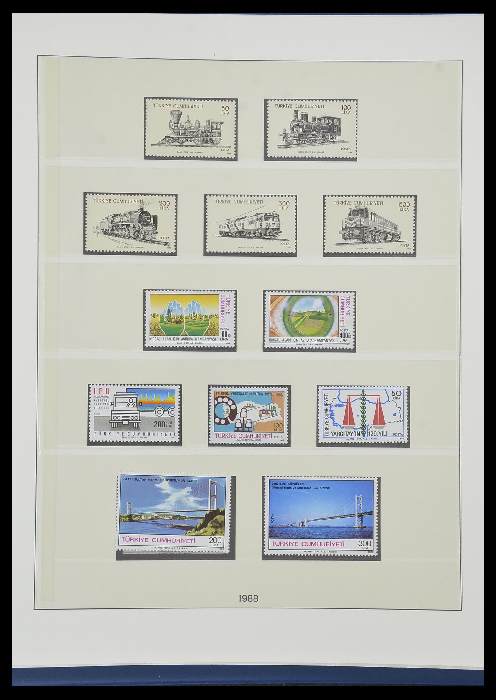 33984 168 - Postzegelverzameling 33984 Turkije 1938-1990.