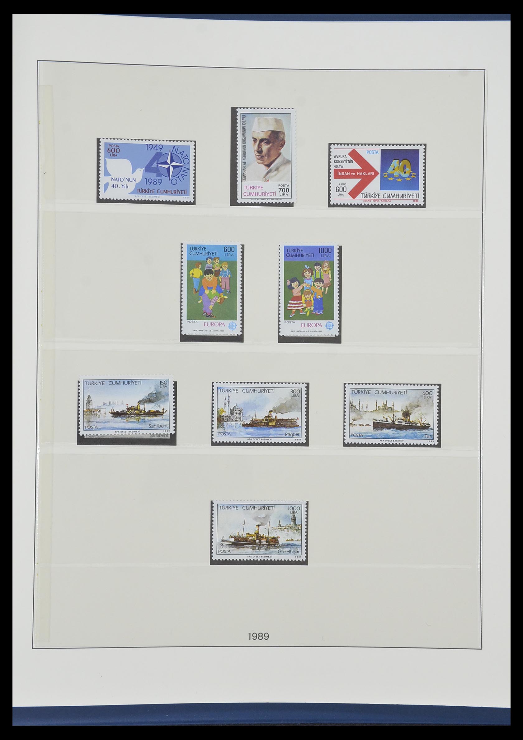 33984 173 - Postzegelverzameling 33984 Turkije 1938-1990.