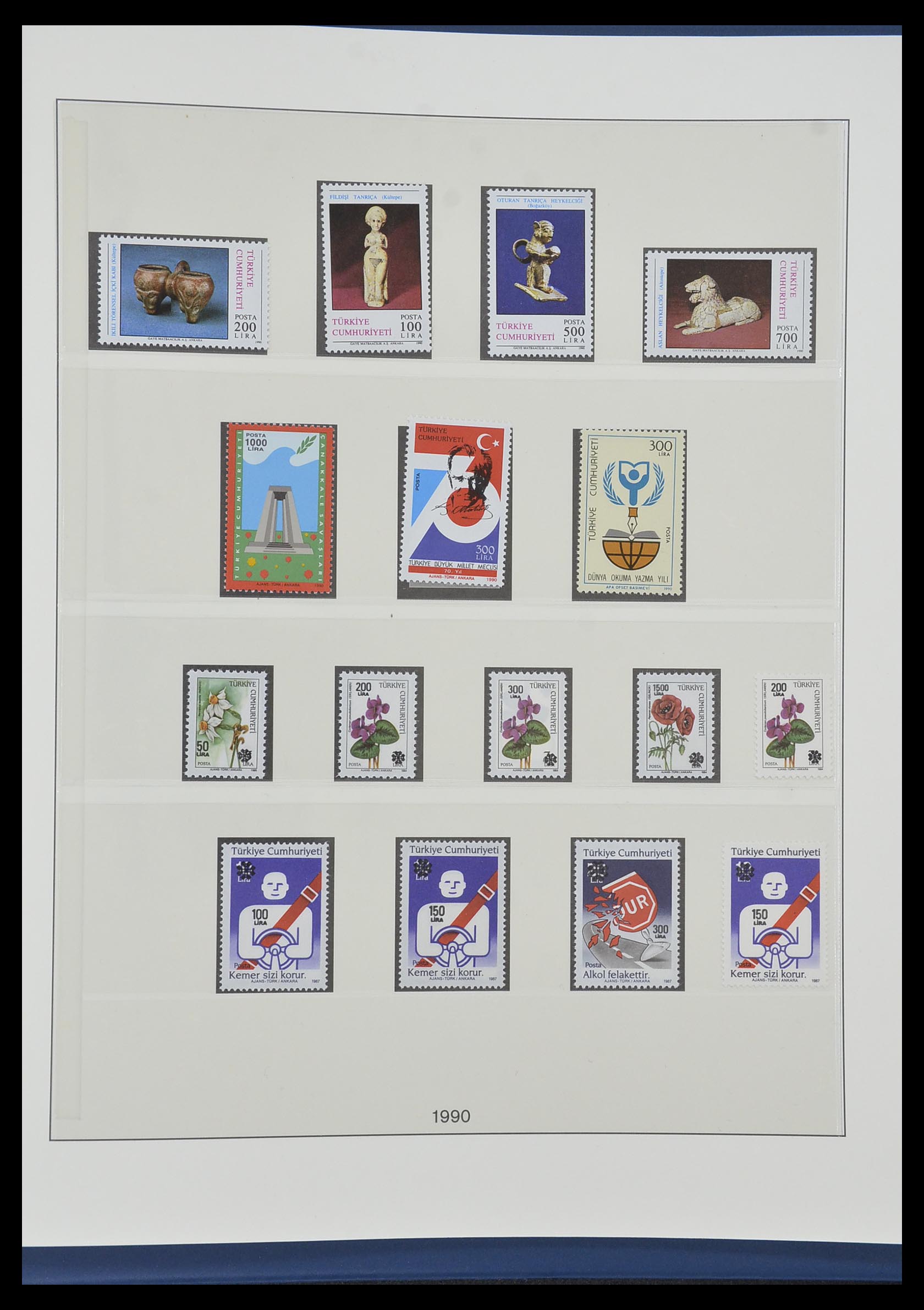 33984 176 - Postzegelverzameling 33984 Turkije 1938-1990.