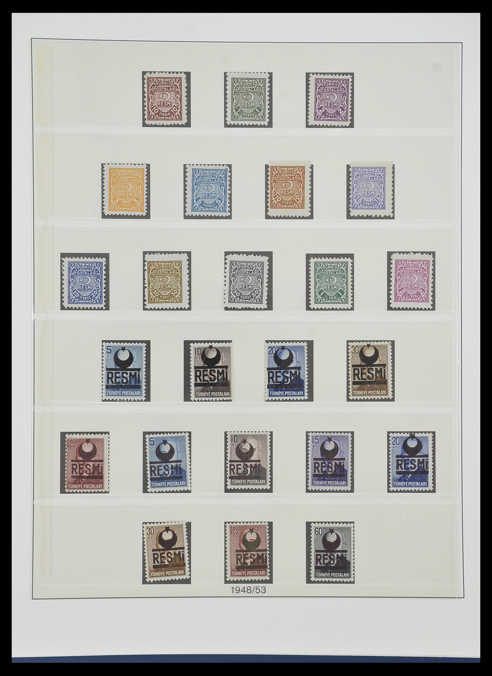 33984 180 - Postzegelverzameling 33984 Turkije 1938-1990.