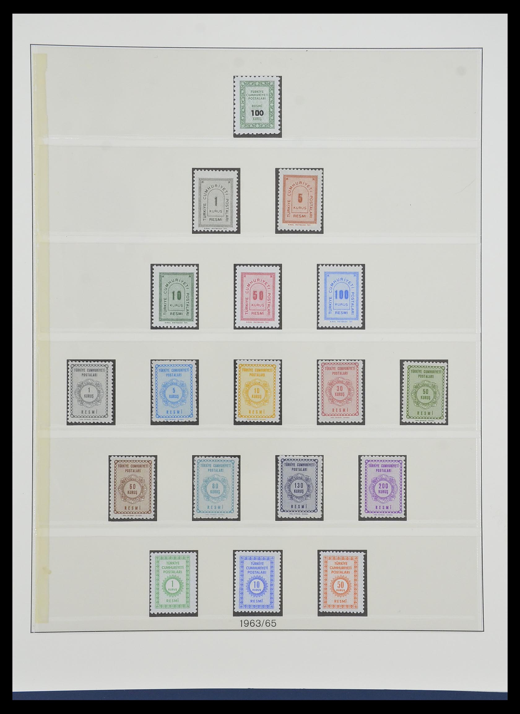 33984 185 - Postzegelverzameling 33984 Turkije 1938-1990.