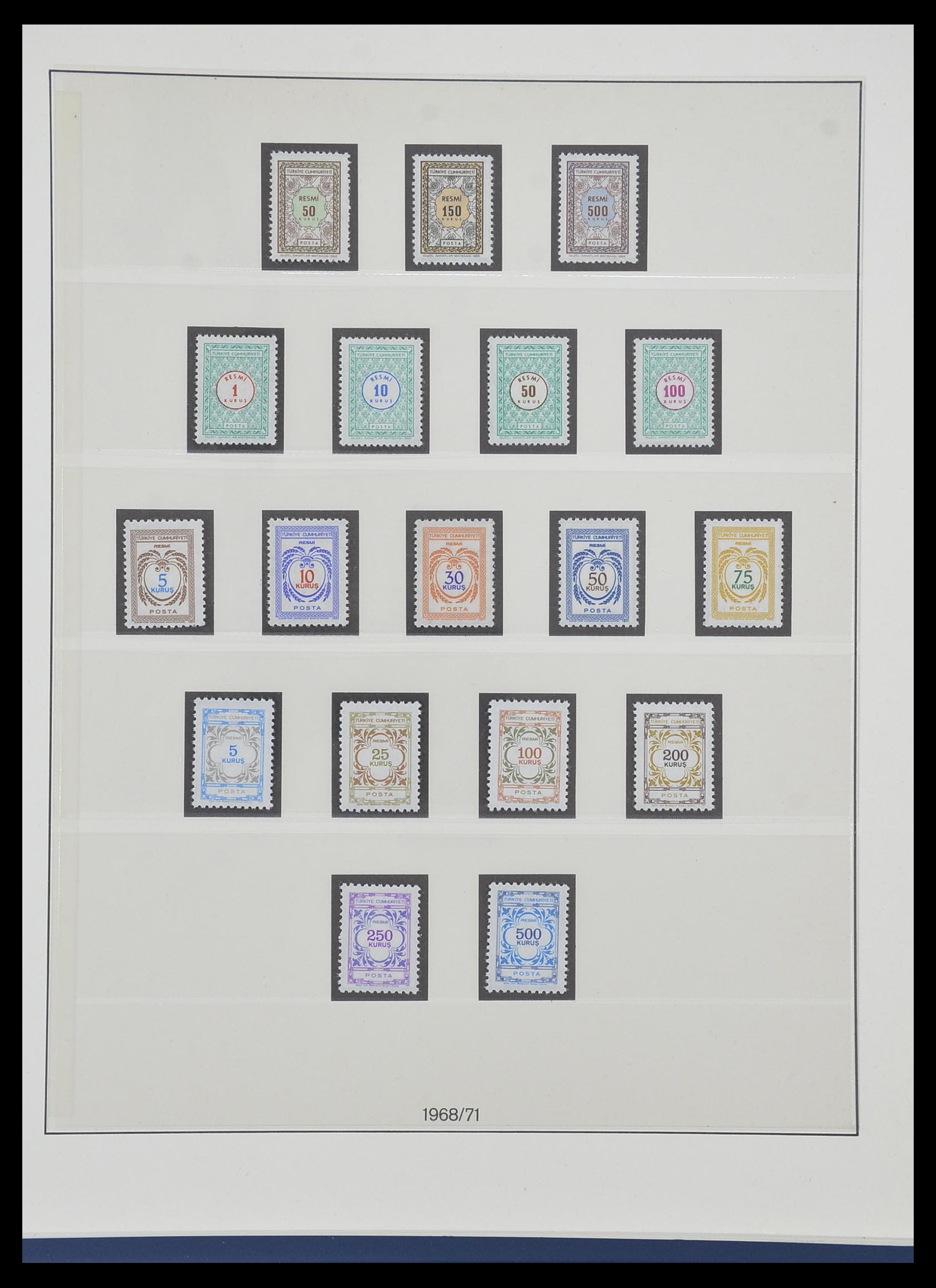 33984 187 - Postzegelverzameling 33984 Turkije 1938-1990.