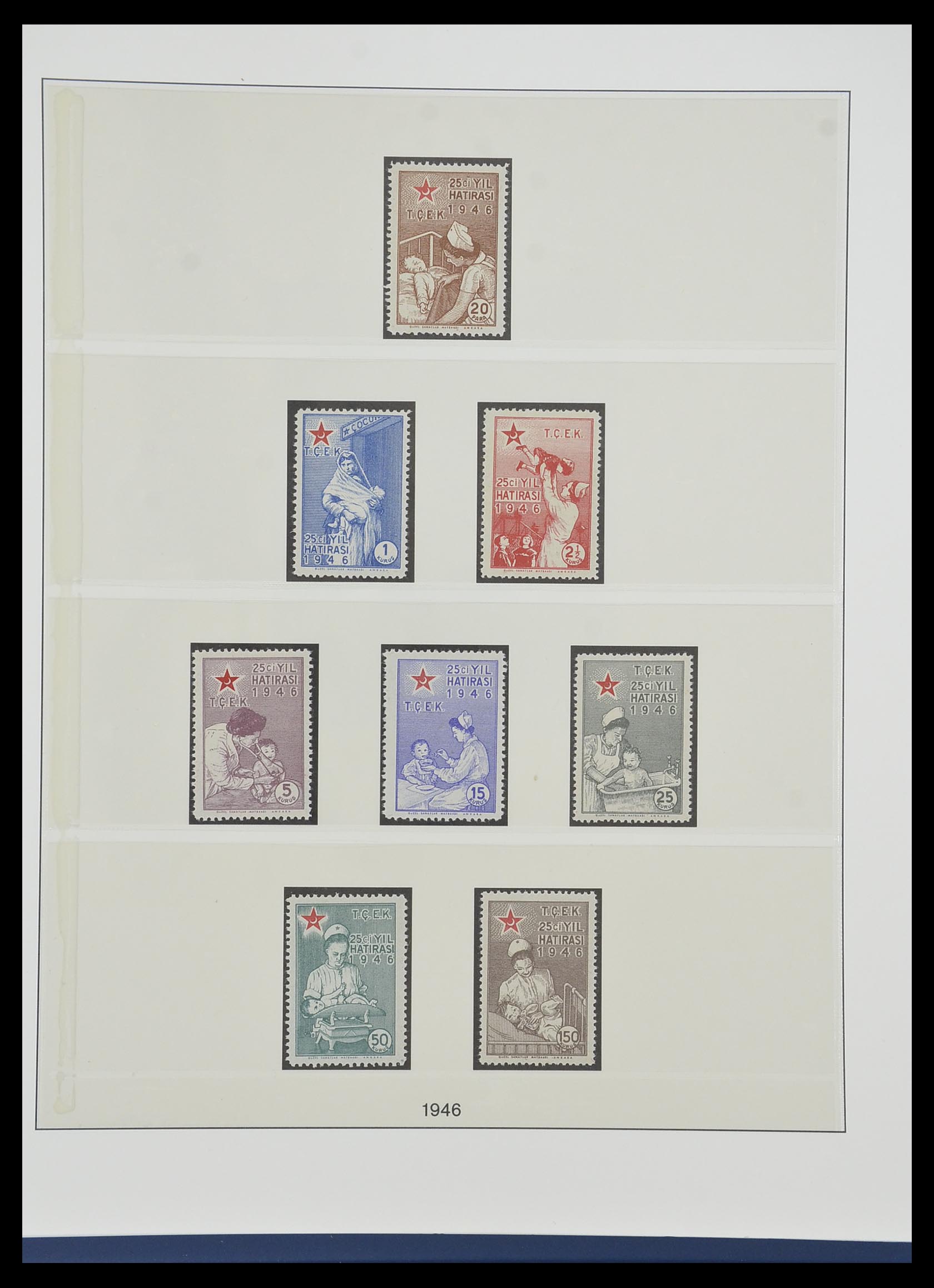 33984 191 - Postzegelverzameling 33984 Turkije 1938-1990.